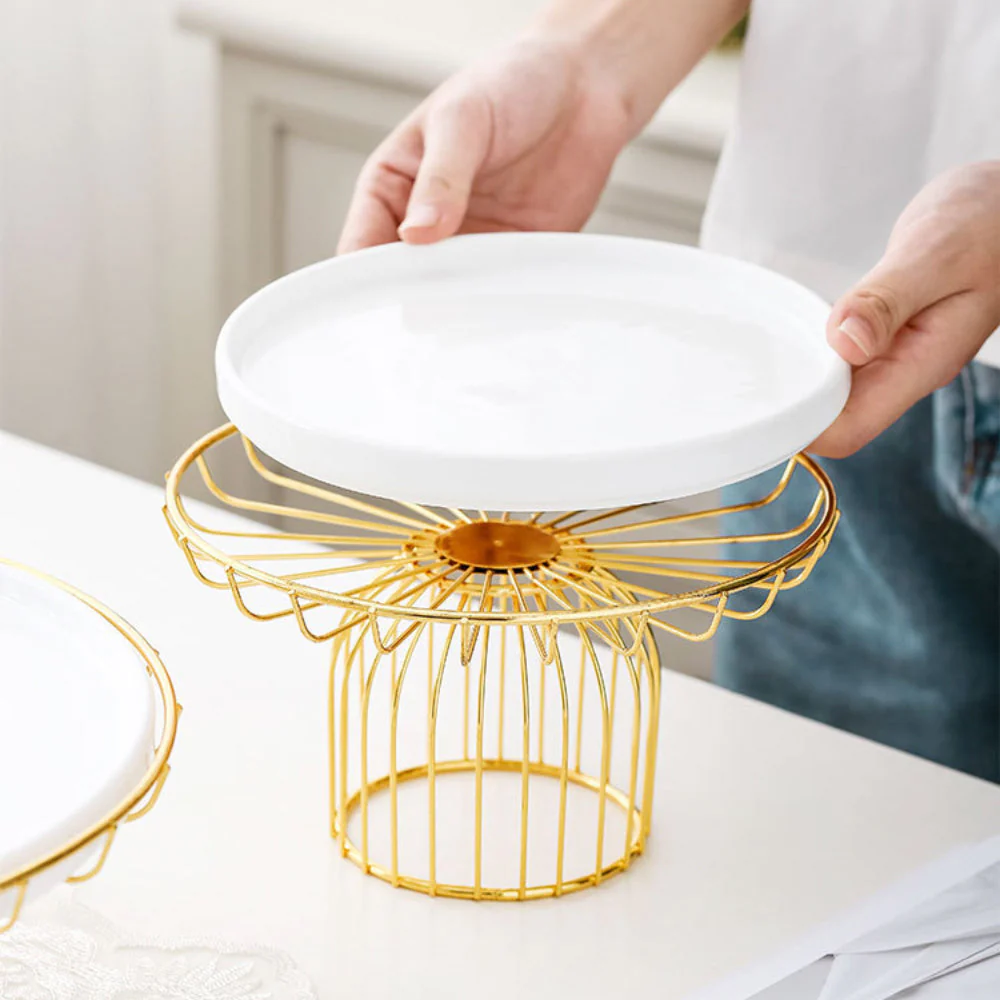 Metallic Cake Stand 11 Inch - Image 2