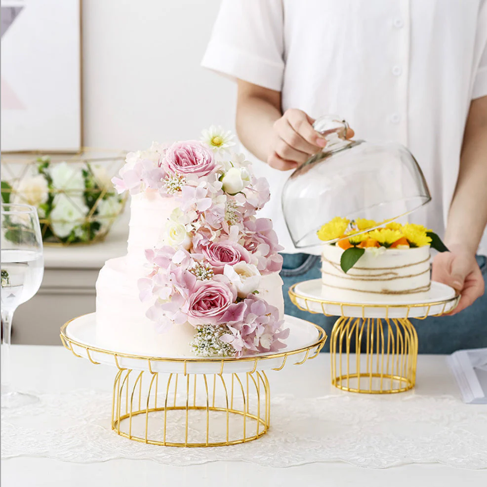 Metallic Cake Stand 11 Inch - Image 3