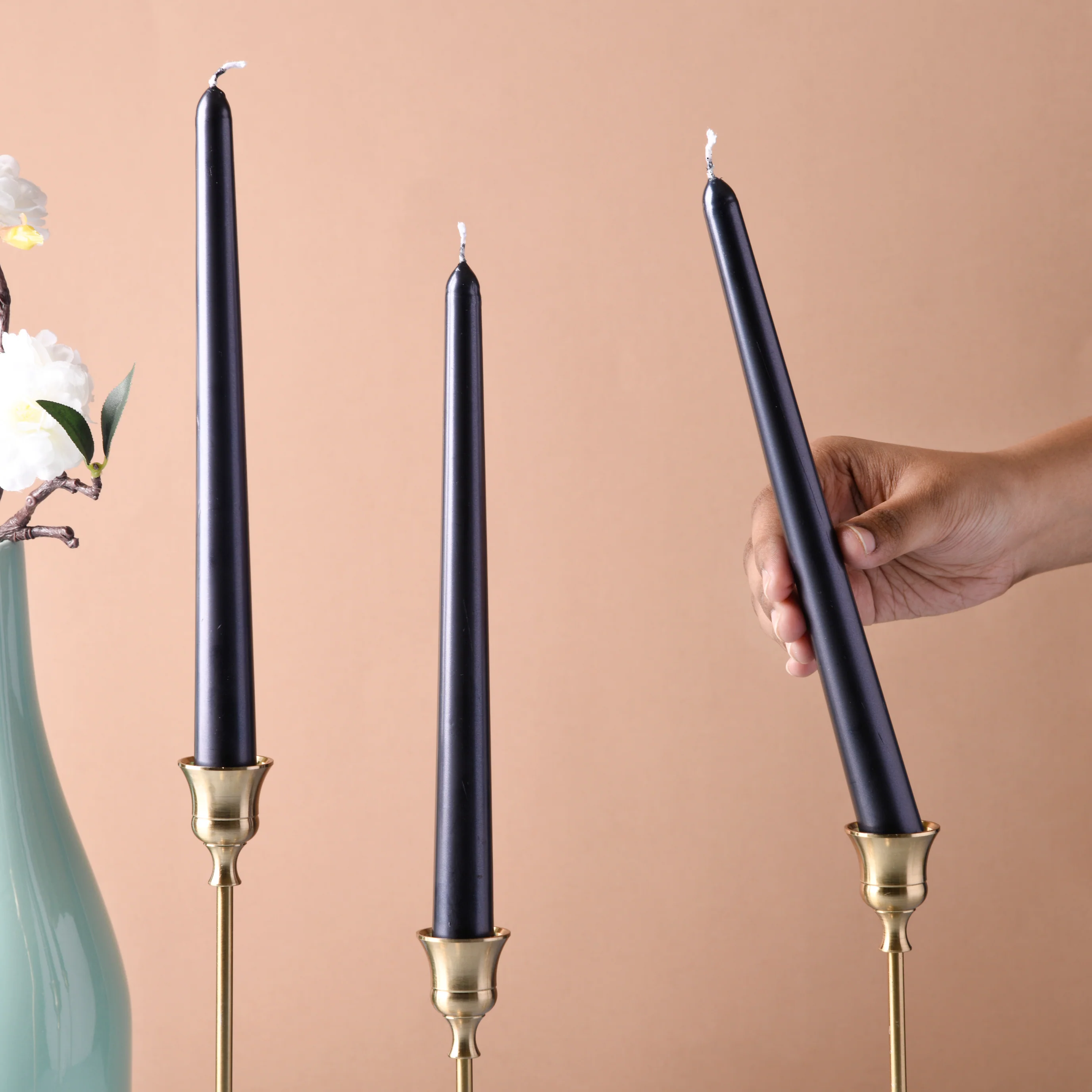 Metallic Candle Set of 4 - Image 2