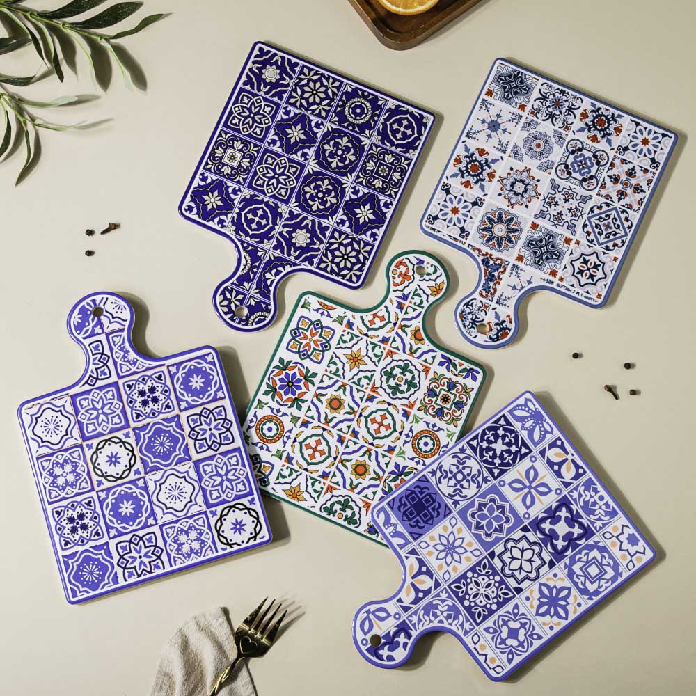 Mezze Ceramic Platter Blue 9 Inch - Image 7