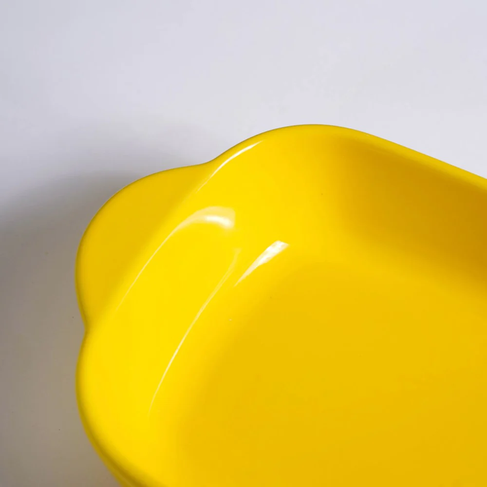 Microwave Oven Baking Dish Yellow 8.5 Inch - Image 8