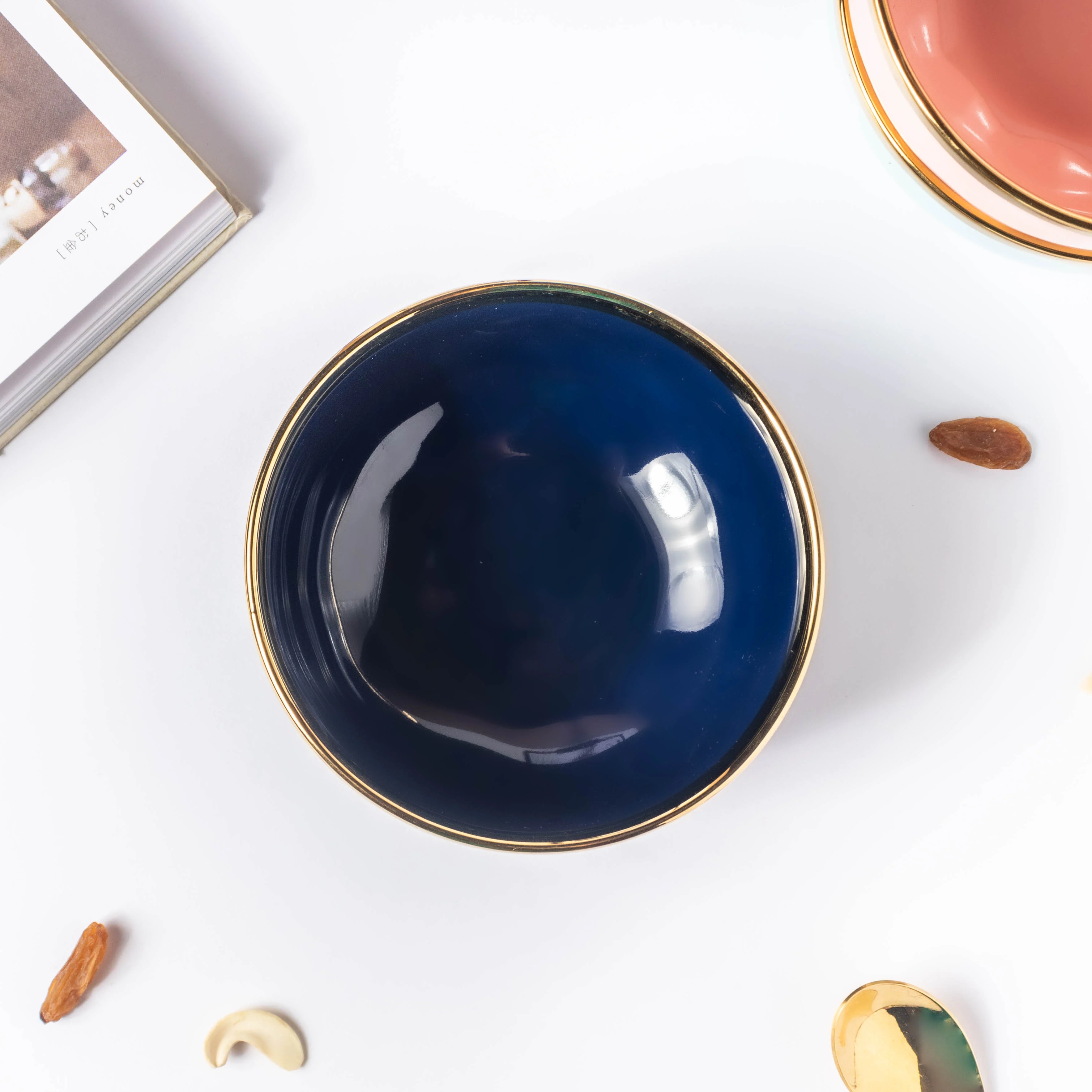 Midnight Blue Ceramic Soup Bowl - Image 5