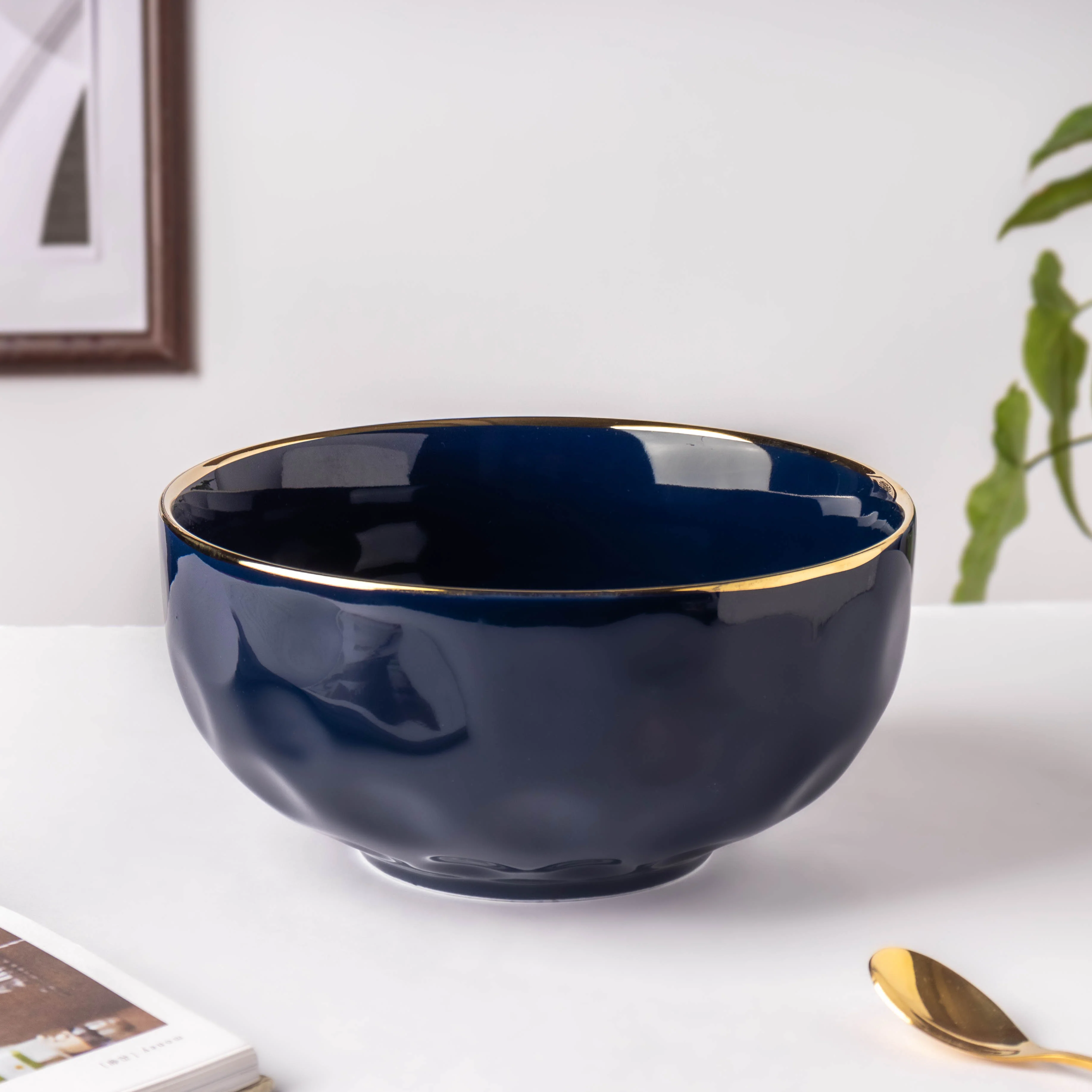 Midnight Blue Serving Bowl 8 Inch - Image 6