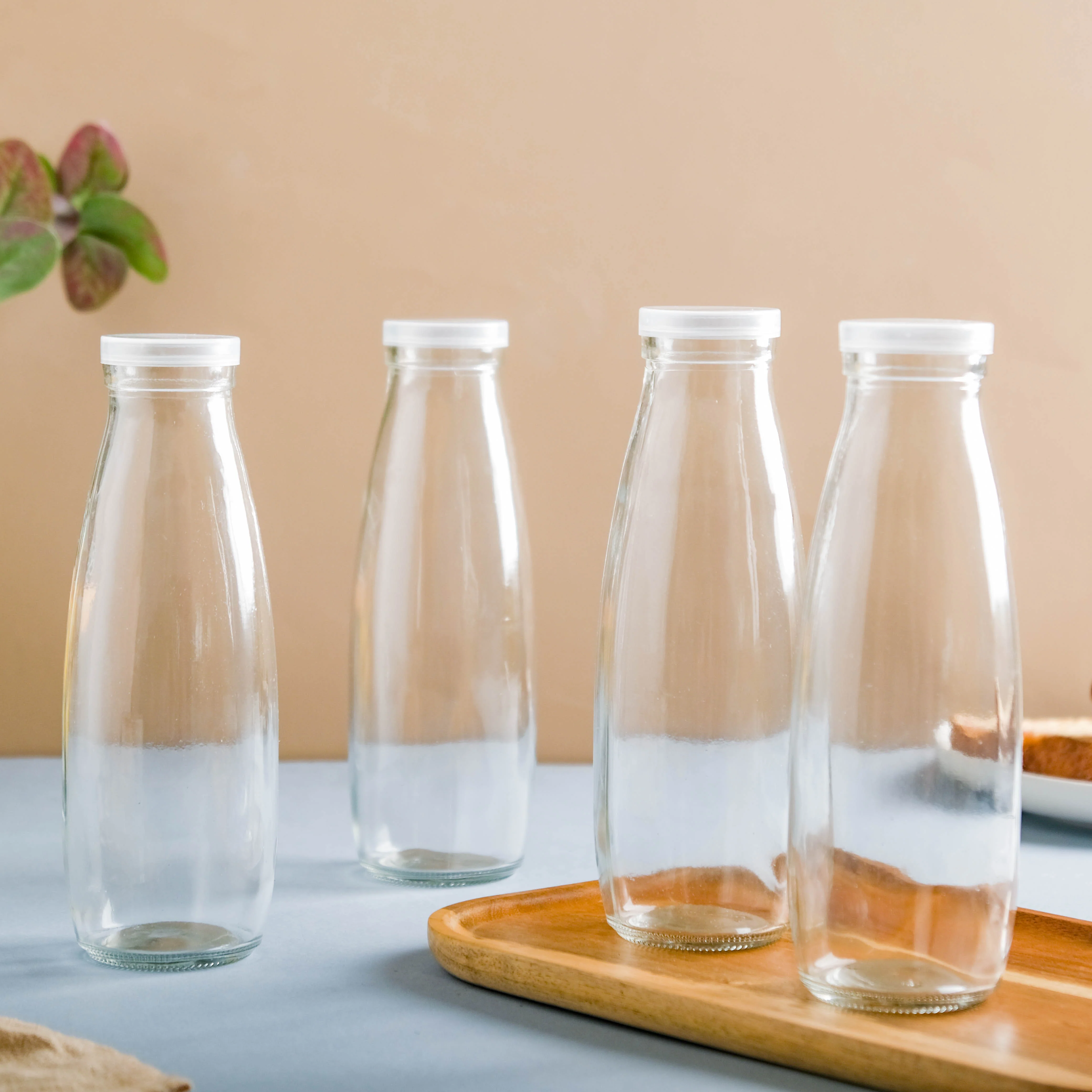 Milk Bottle with Lid Set of 4 - Image 3
