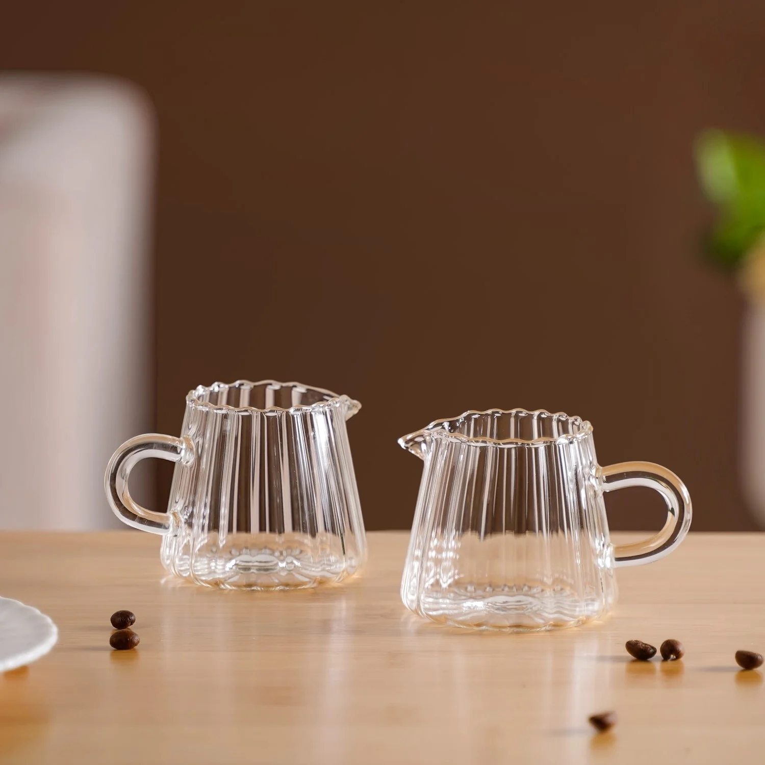 Milk Pot Glass Creamer Jug Set Of 2 120ml - Image 3