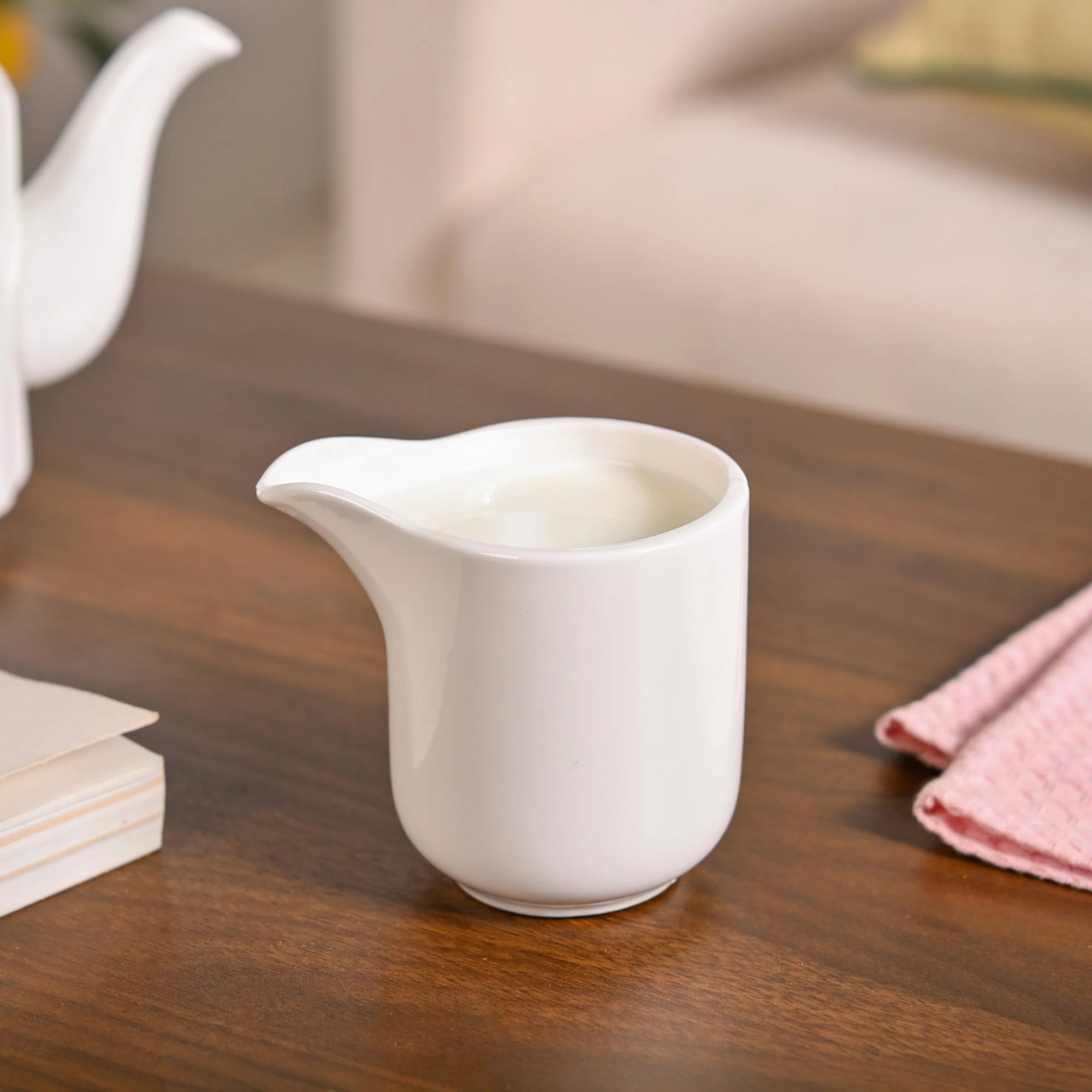 Milk Pot And Sugar Bowl With Stand And Spoon - Image 6