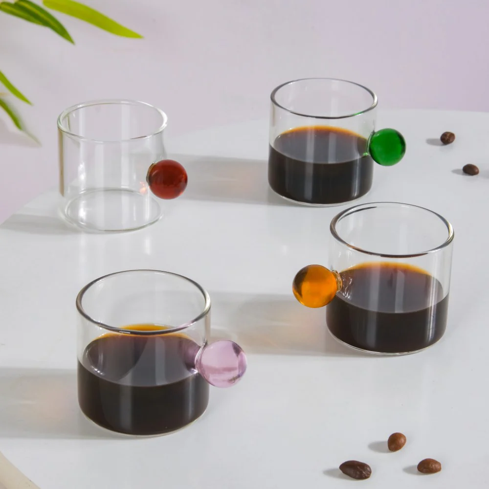 Mini Espresso Shot Glass Cup Amber 70ml - Image 11