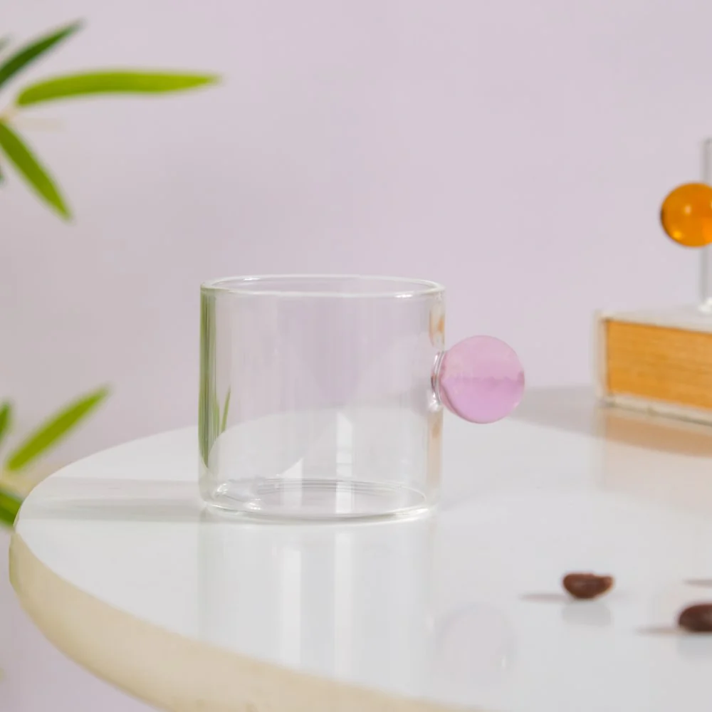 Mini Espresso Shot Glass Cup Pink 70ml - Image 5
