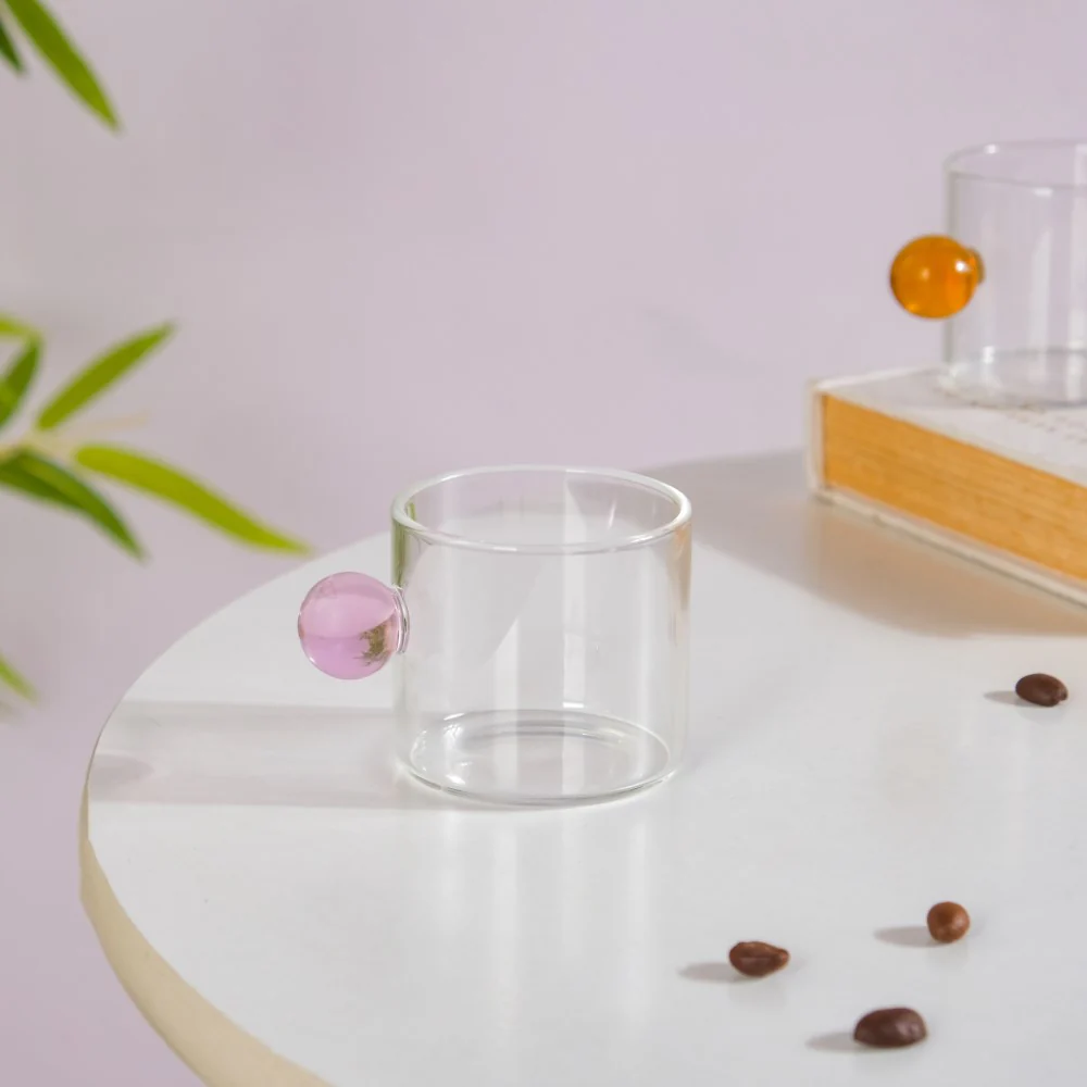 Mini Espresso Shot Glass Cup Pink 70ml - Image 6