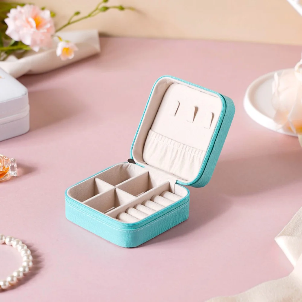 Mini Jewellery Storage Box Sea Green - Image 6