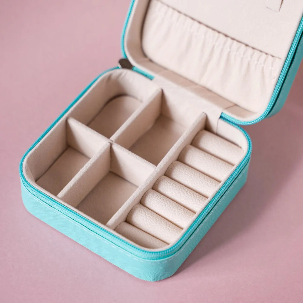 Mini Jewellery Storage Box Sea Green - Image 7