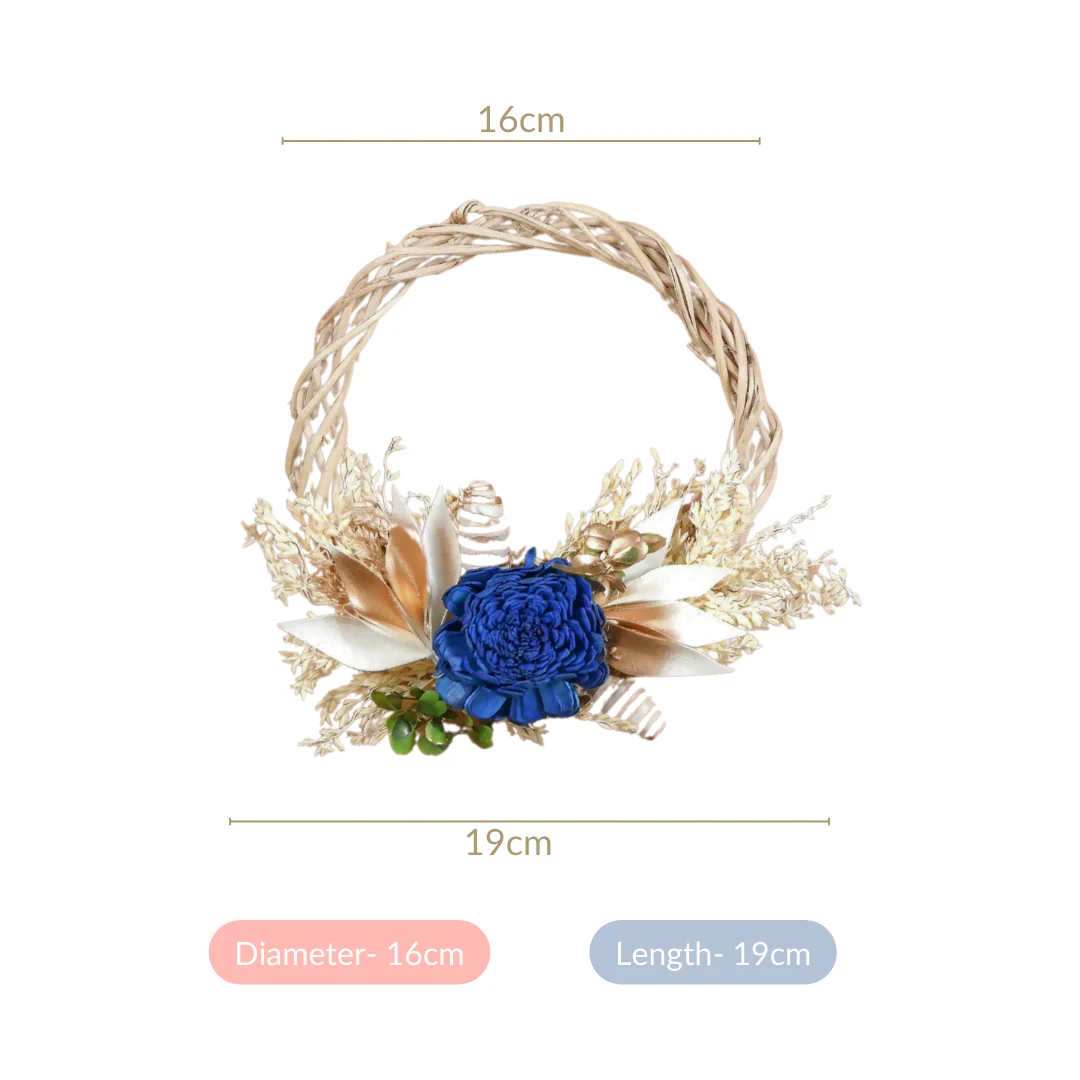 Mini Shola Flower Wreath Eco-Friendly Set Of 4 - Image 7