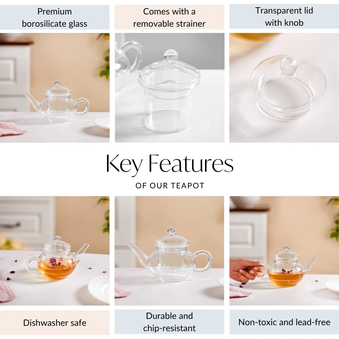 Mini Teapot With Infuser 150ml - Image 4