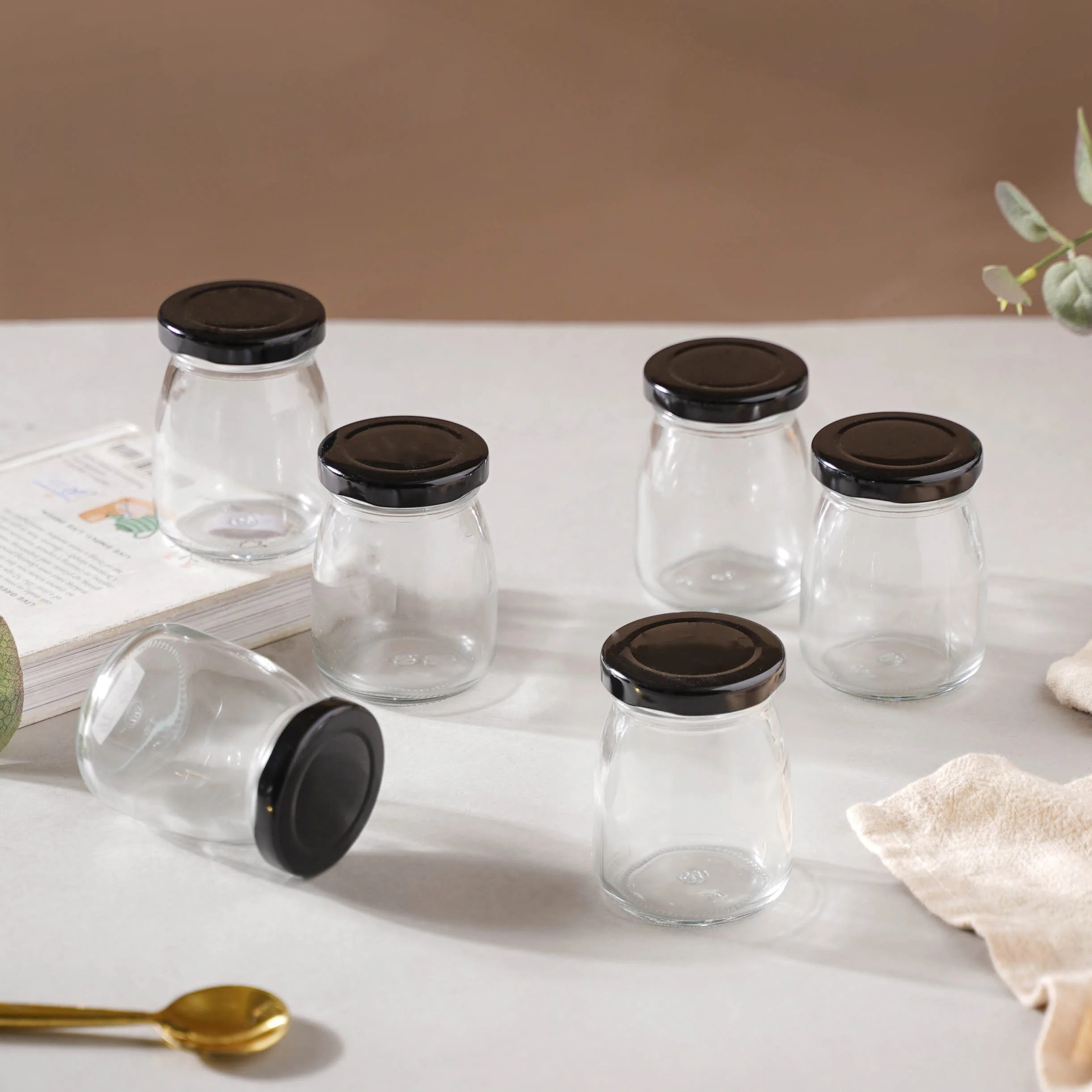 Miniature Glass Bottles Set of 6 - Image 3