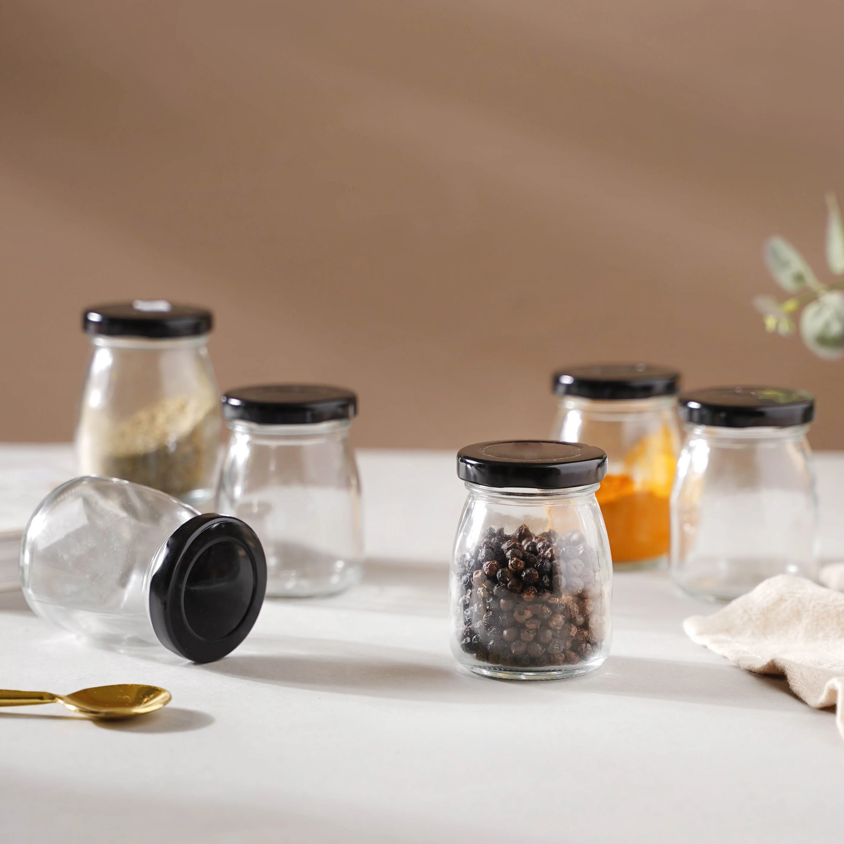Miniature Glass Bottles Set of 6 - Image 7