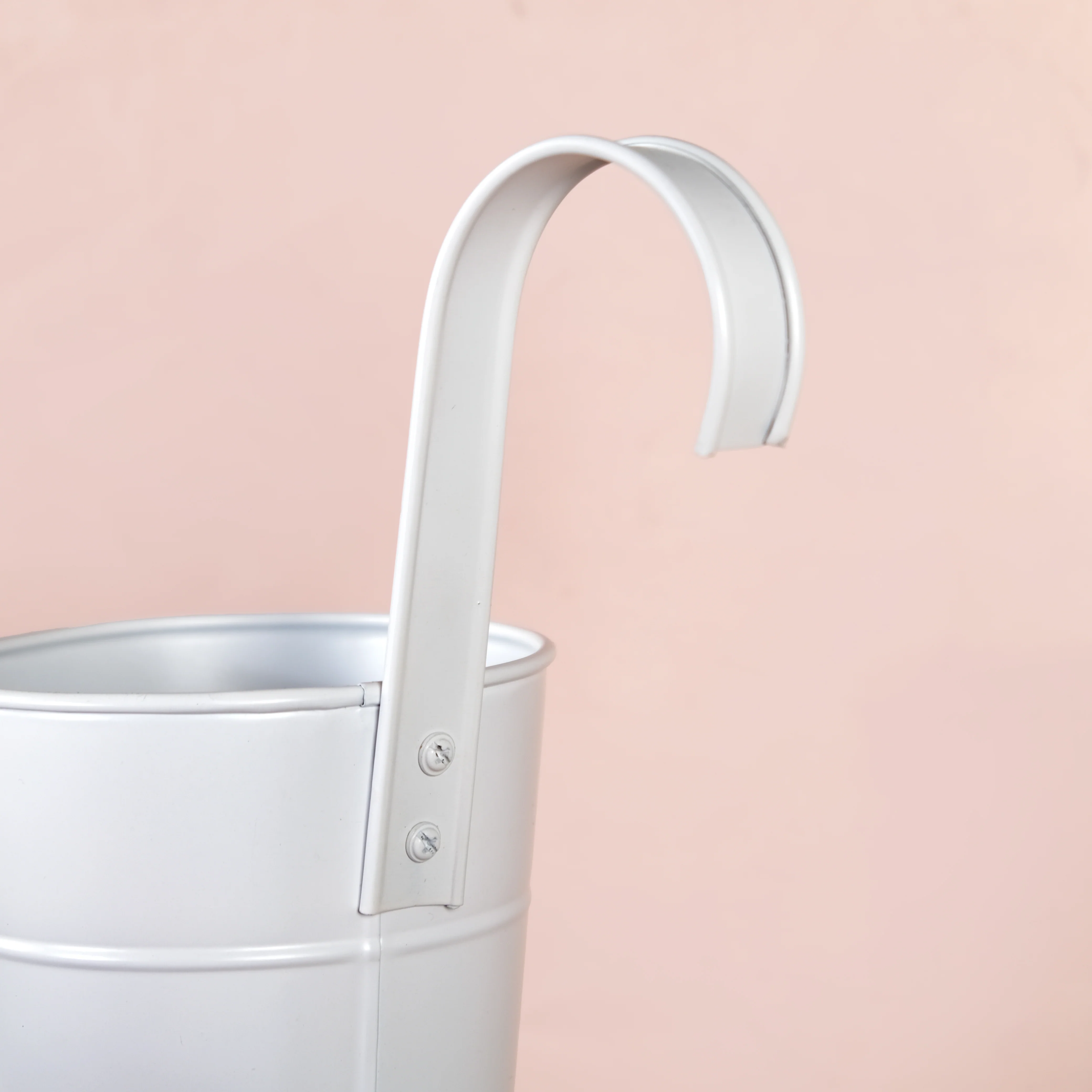 Minimalist Hanging Bucket Planter Set Of 3 Ivory - Image 9