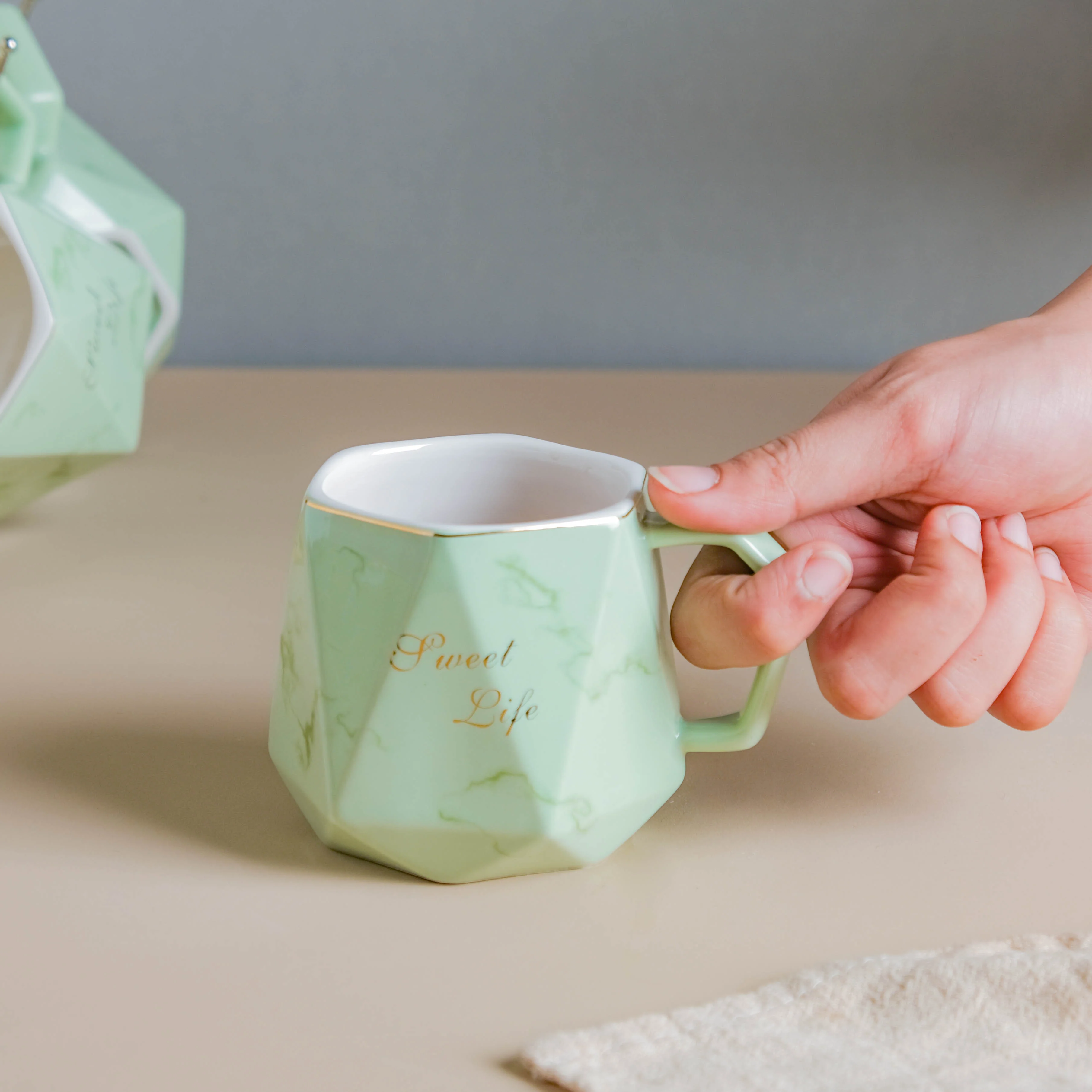 Mint Green Tea Set - Image 10