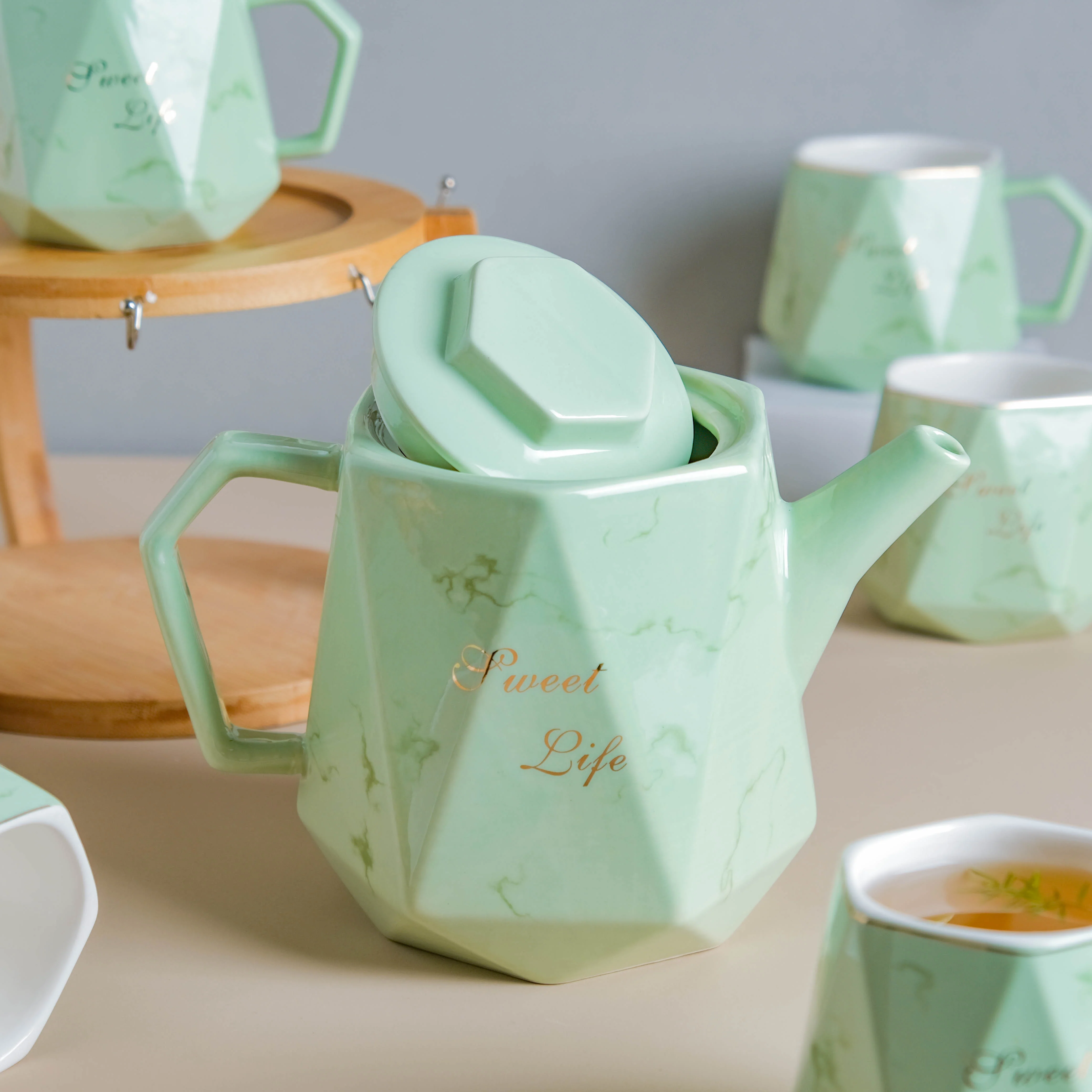 Mint Green Tea Set - Image 8