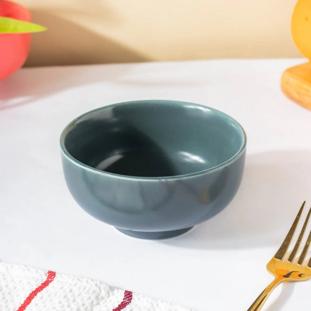 Miso Smooth Ceramic Snack Bowl Grey 200 ml - Image 3