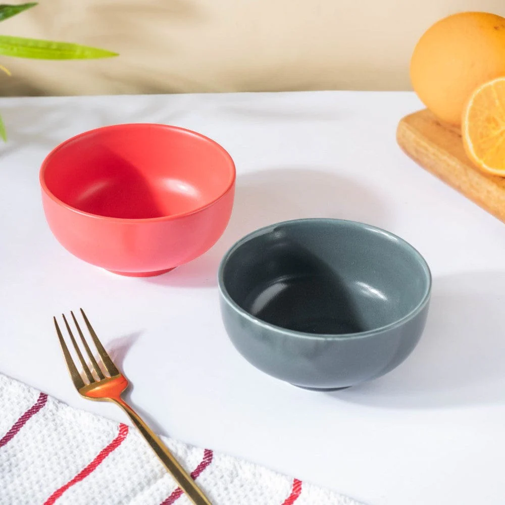 Miso Smooth Ceramic Snack Bowl Grey 200 ml - Image 7