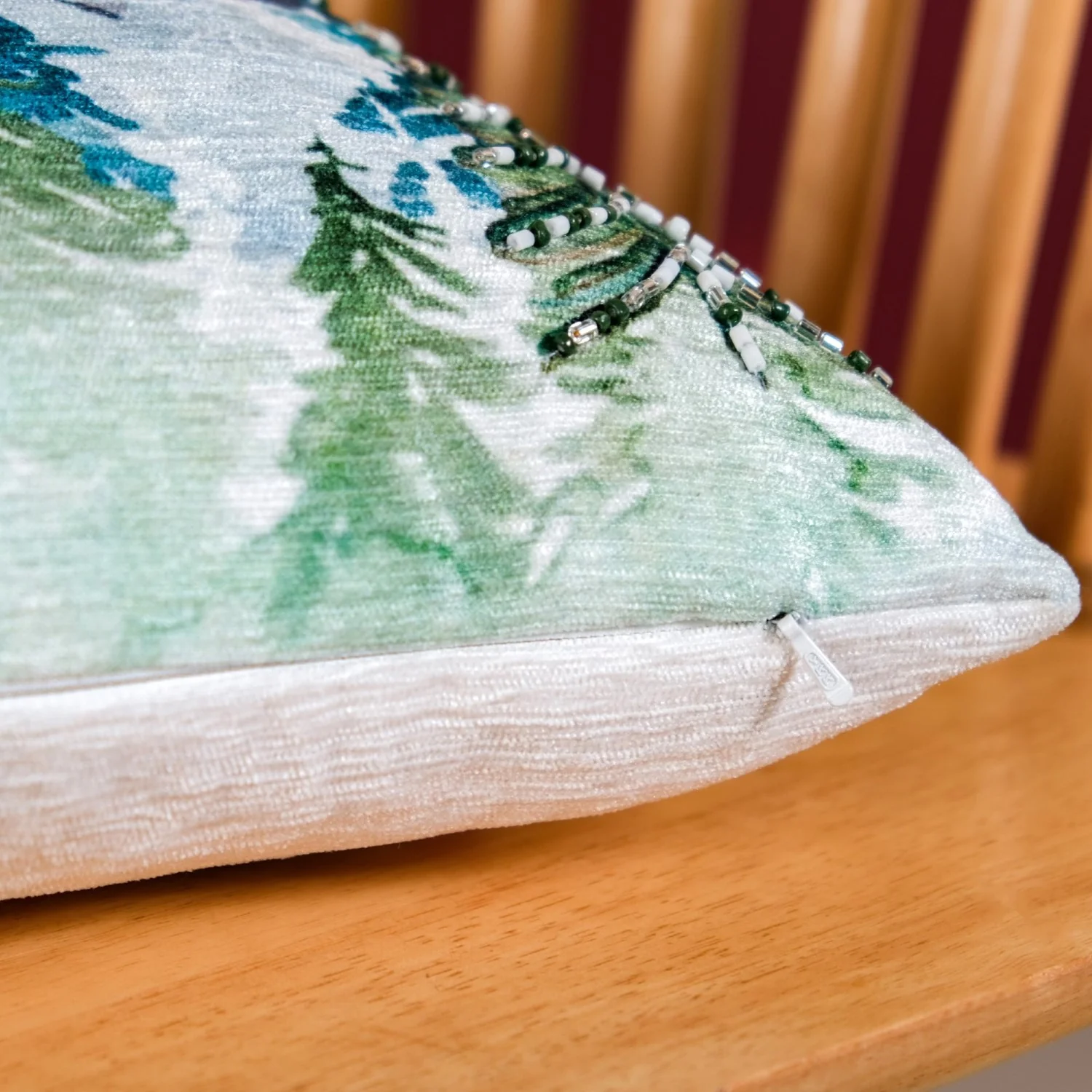 Misty Pine Forest Couch Cushion Cover 40x40cm - Image 6
