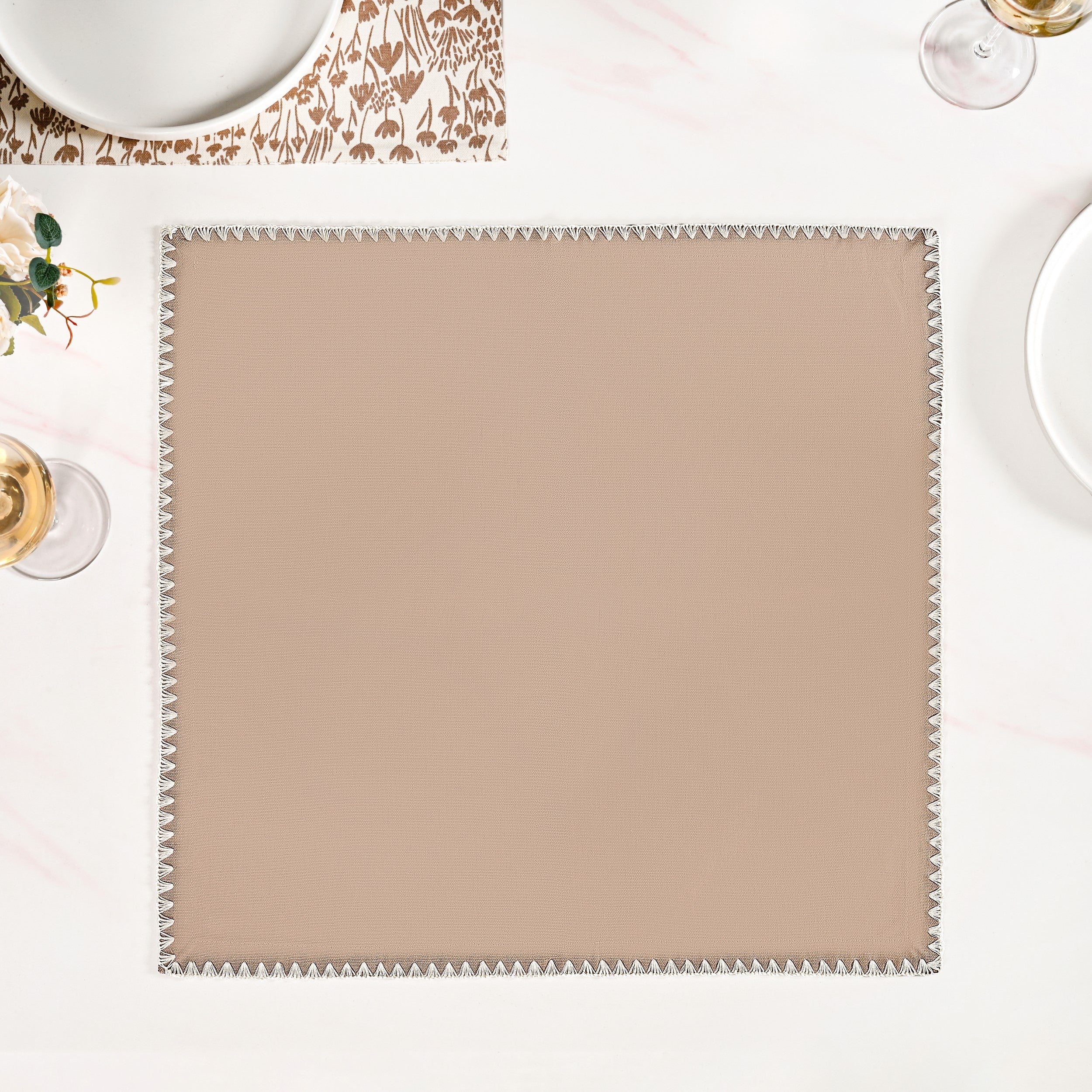 Mocha Mousse Napkin Set Of 4 - Image 6