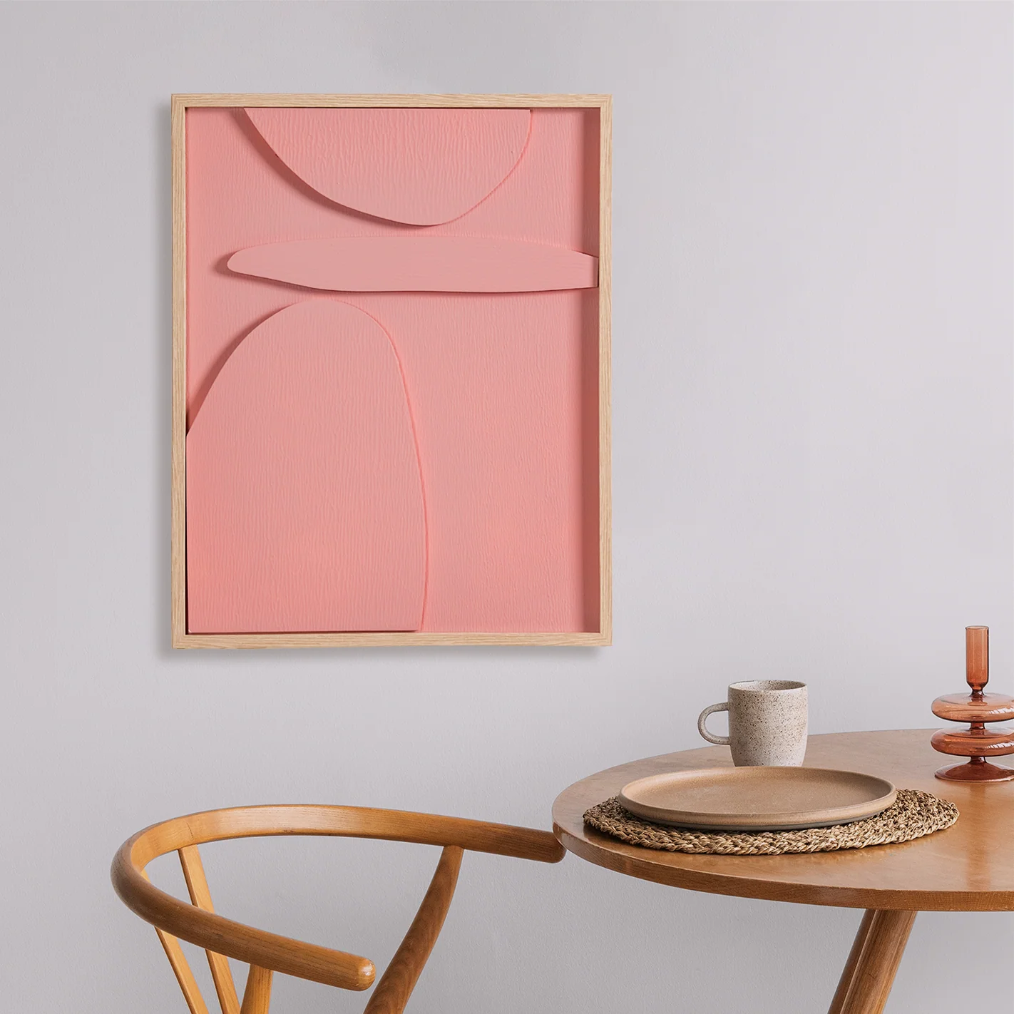 Modern 3D Abstract Framed Wall Art 20x16 Inch - Image 3
