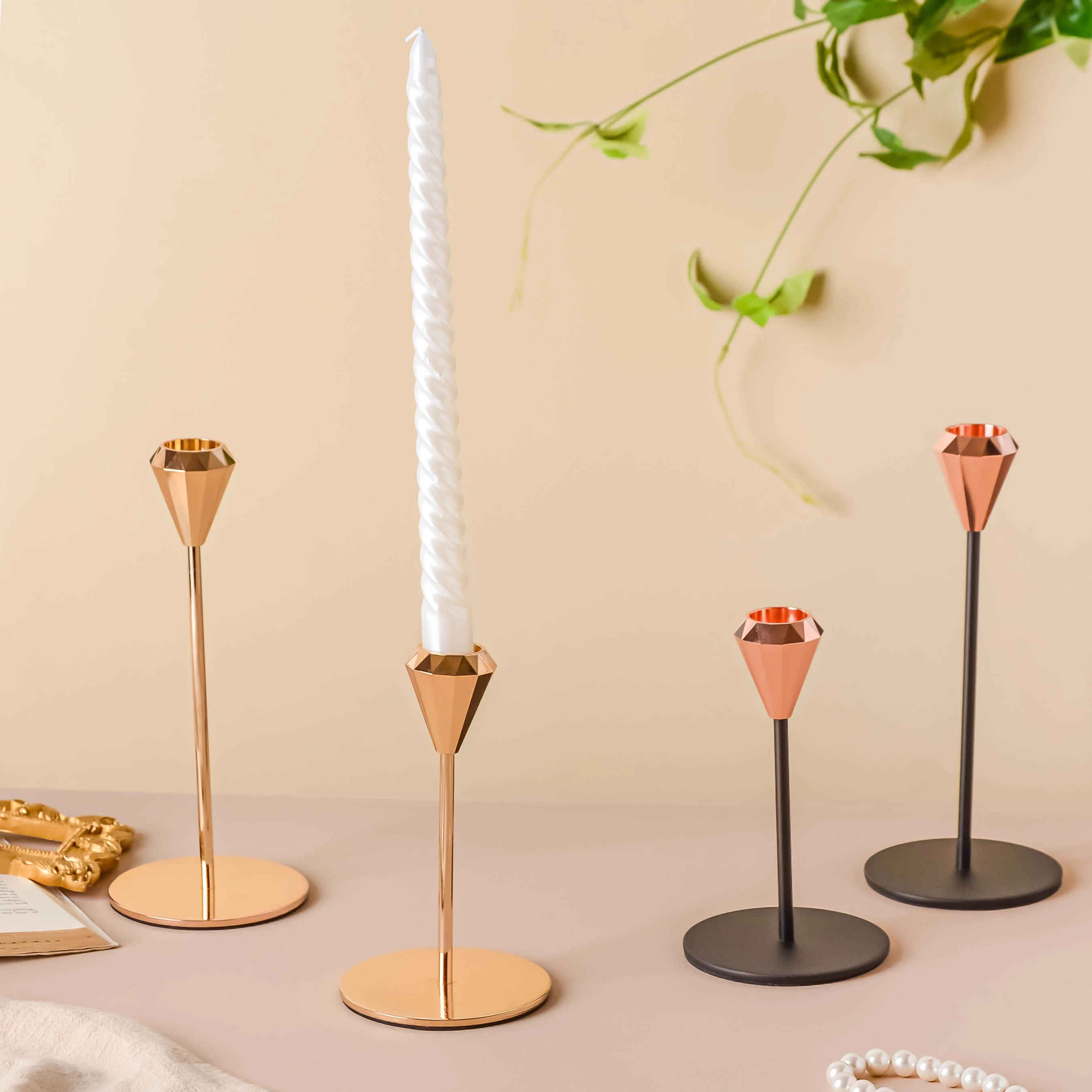 Modern Candle Holder Set of 2 - Image 12