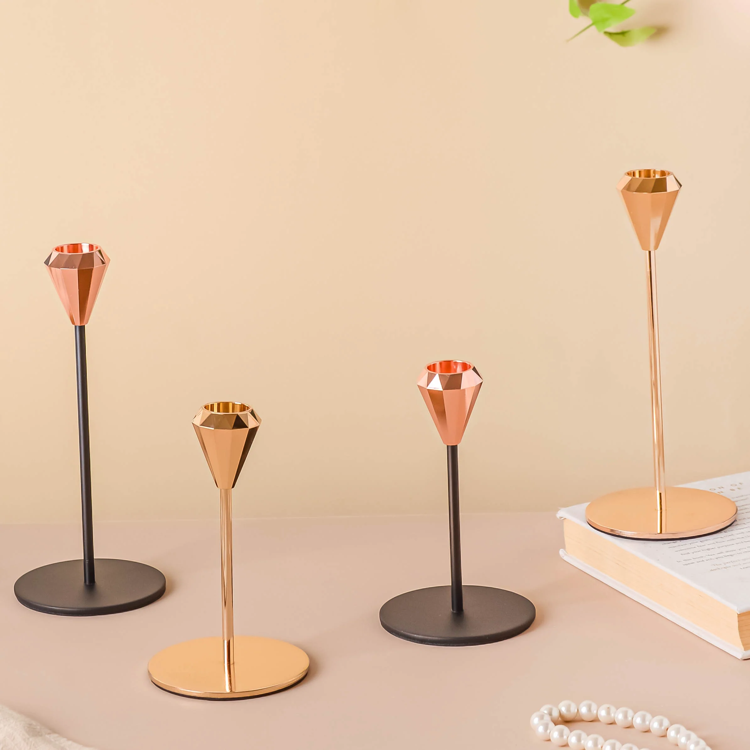 Modern Candle Holder Set of 2 - Image 5