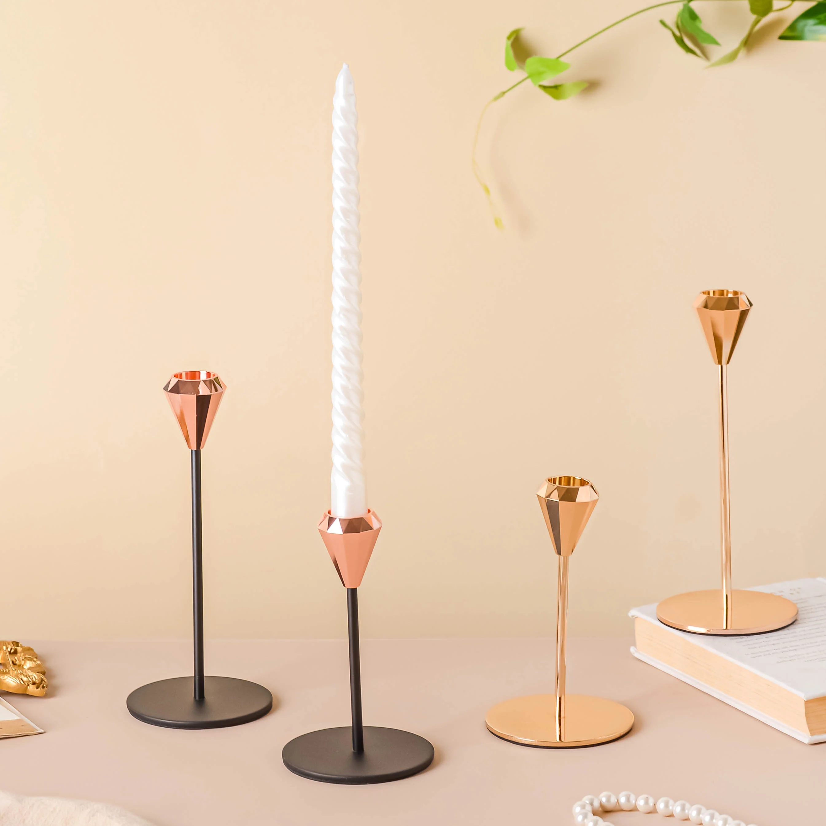 Modern Candle Holder Set of 2 - Image 7