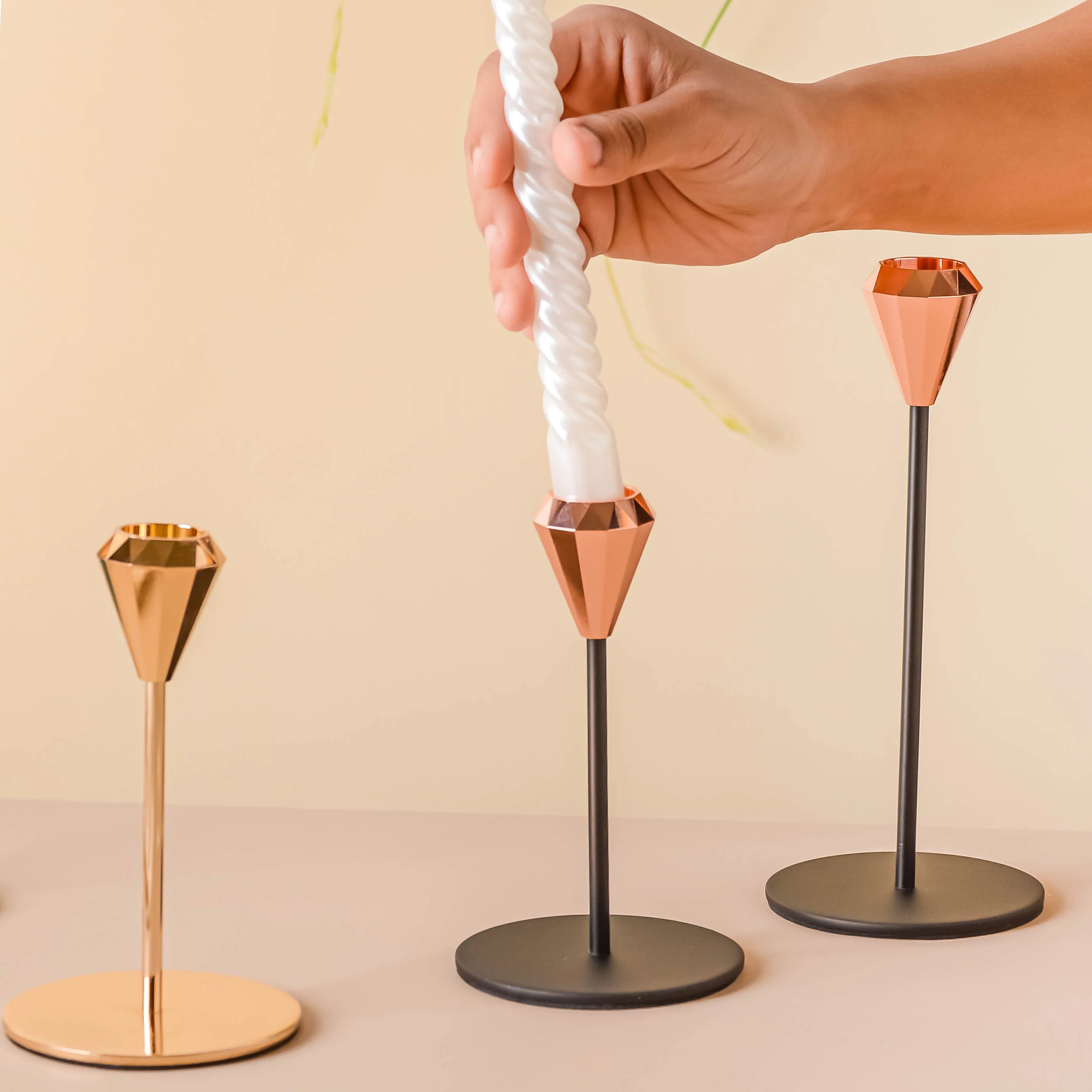 Modern Candle Holder Set of 2 - Image 8