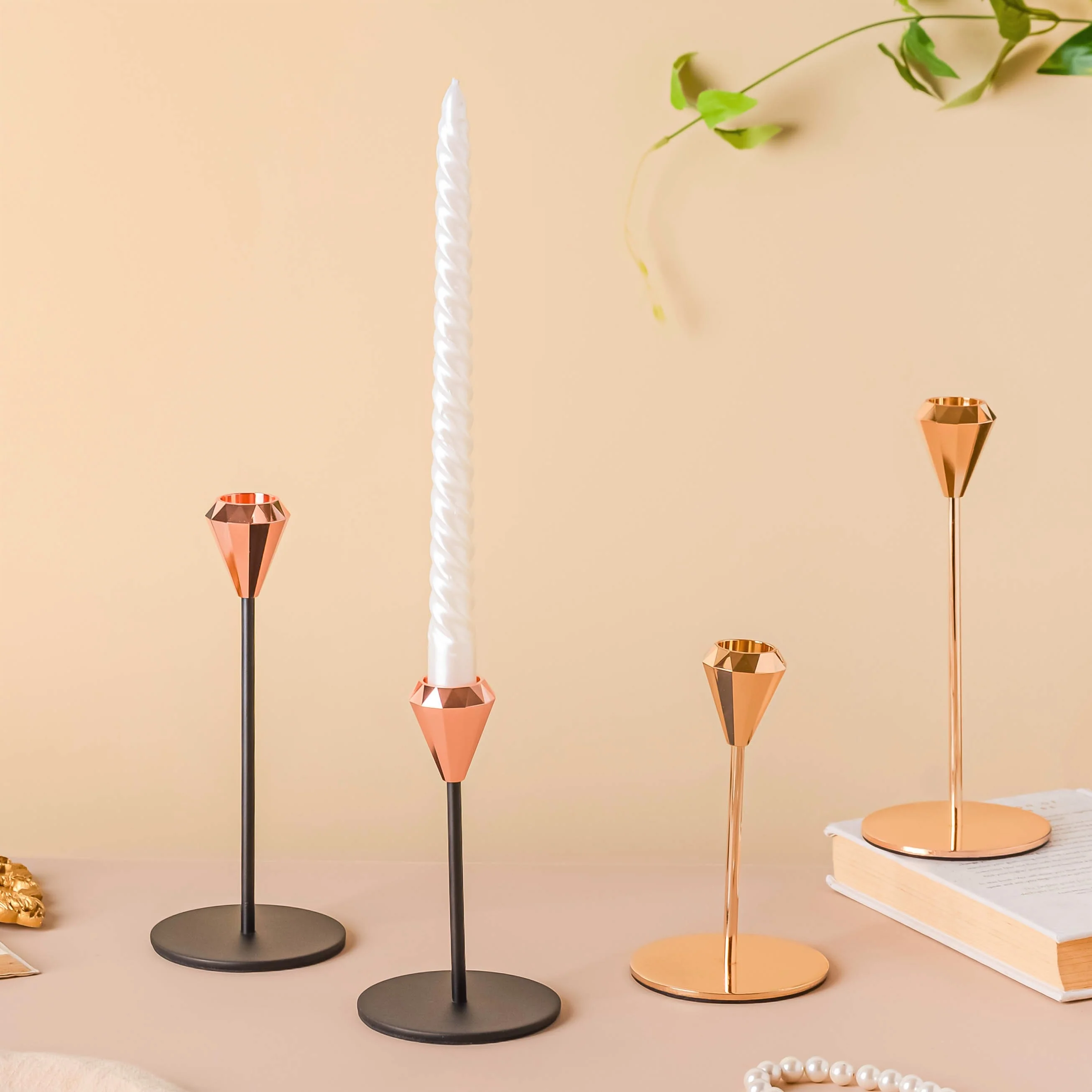 Modern Candle Holder Set of 2 - Image 9