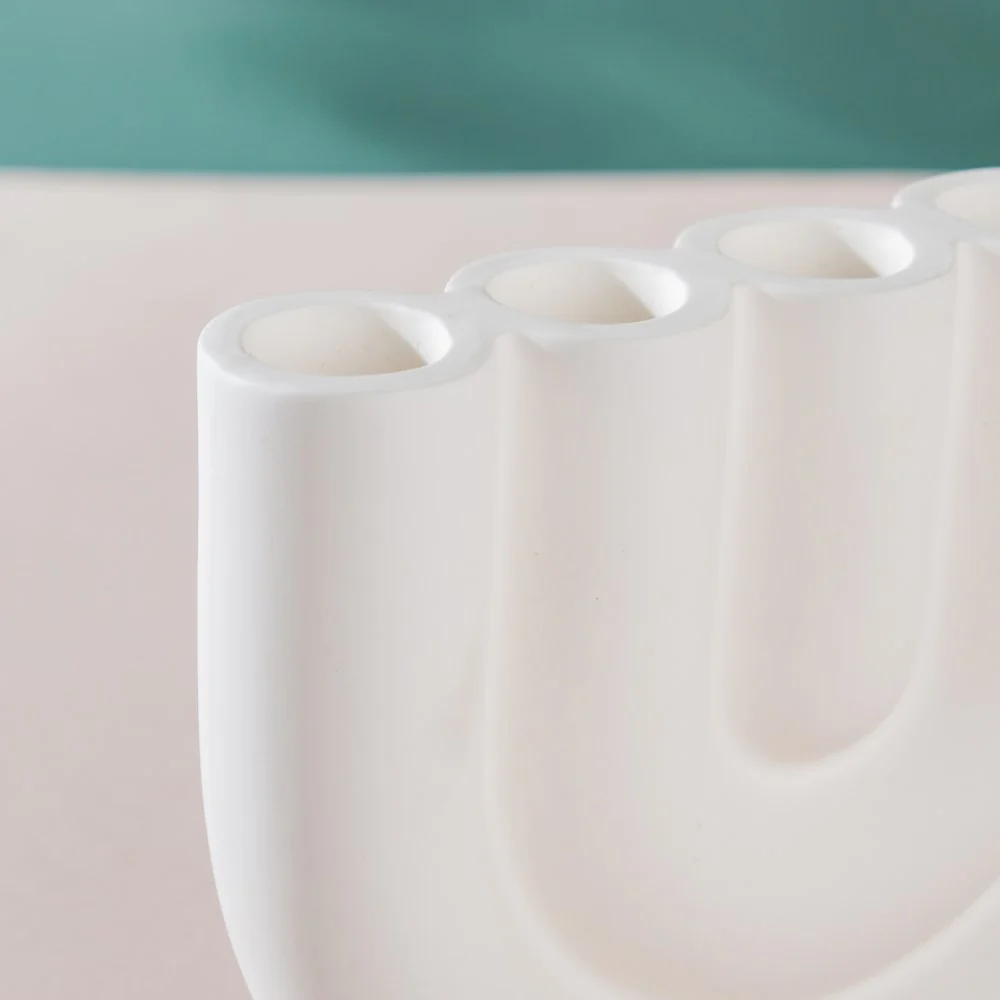Modern Ceramic Tube Candle Holder 5 Arms - Image 8