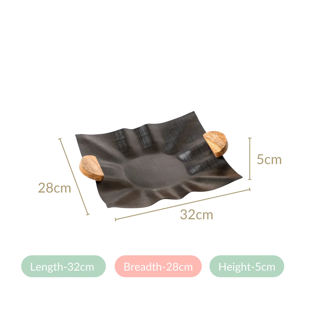 Modern Fusion Decorative Tray 12x11 Inch - Image 6