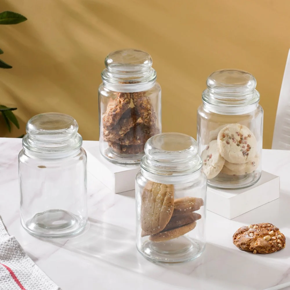 Modern Glass Jar Large Set Of 4 800ml - Image 10