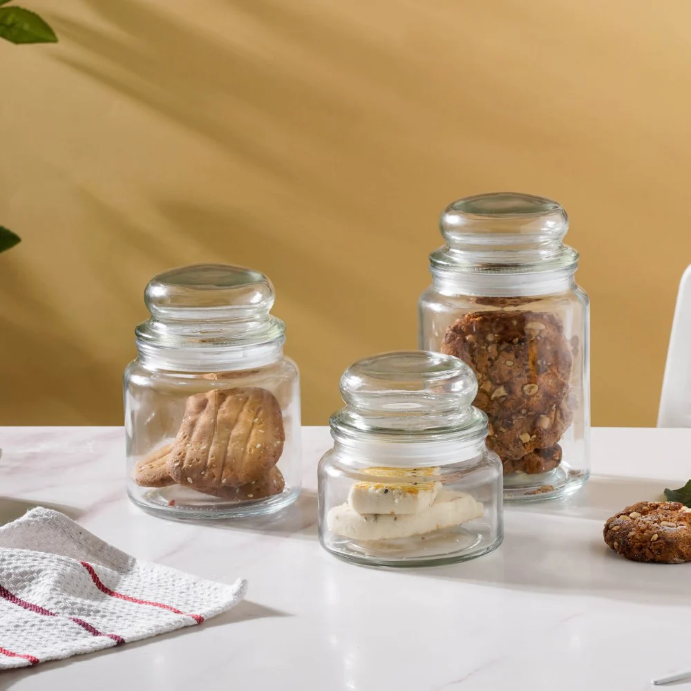 Modern Glass Jar Large Set Of 4 800ml - Image 14