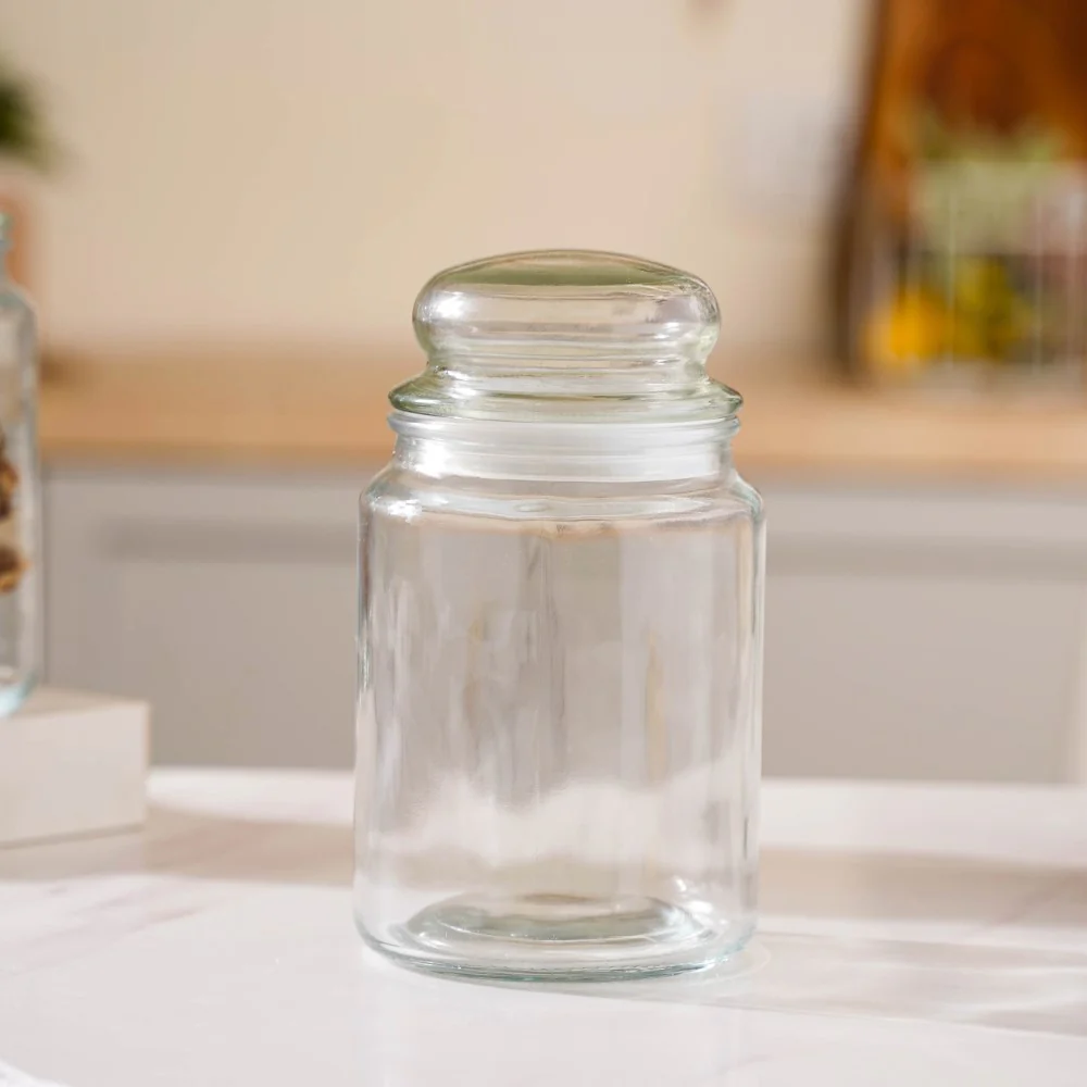 Modern Glass Jar Large Set Of 4 800ml - Image 4