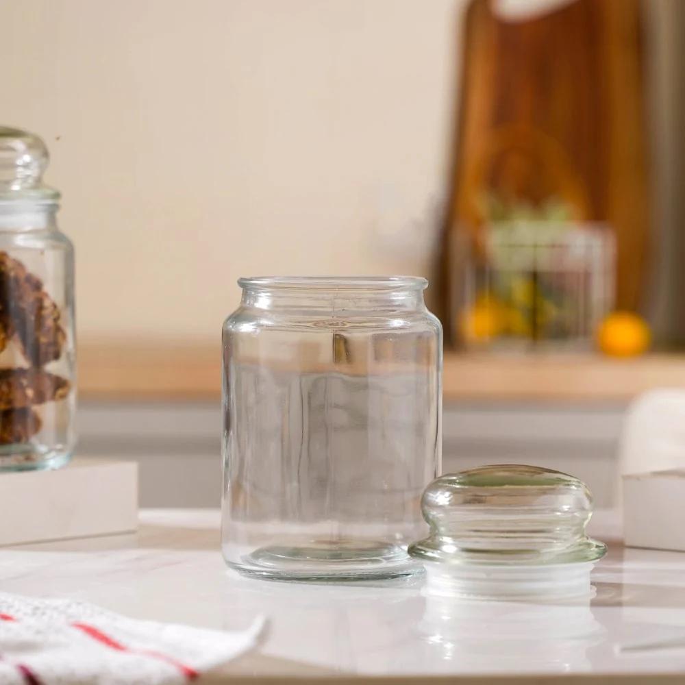 Modern Glass Jar Large Set Of 4 800ml - Image 7