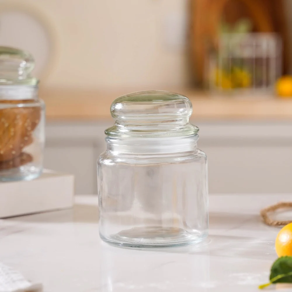 Modern Glass Jar Medium Set Of 4 550ml - Image 10