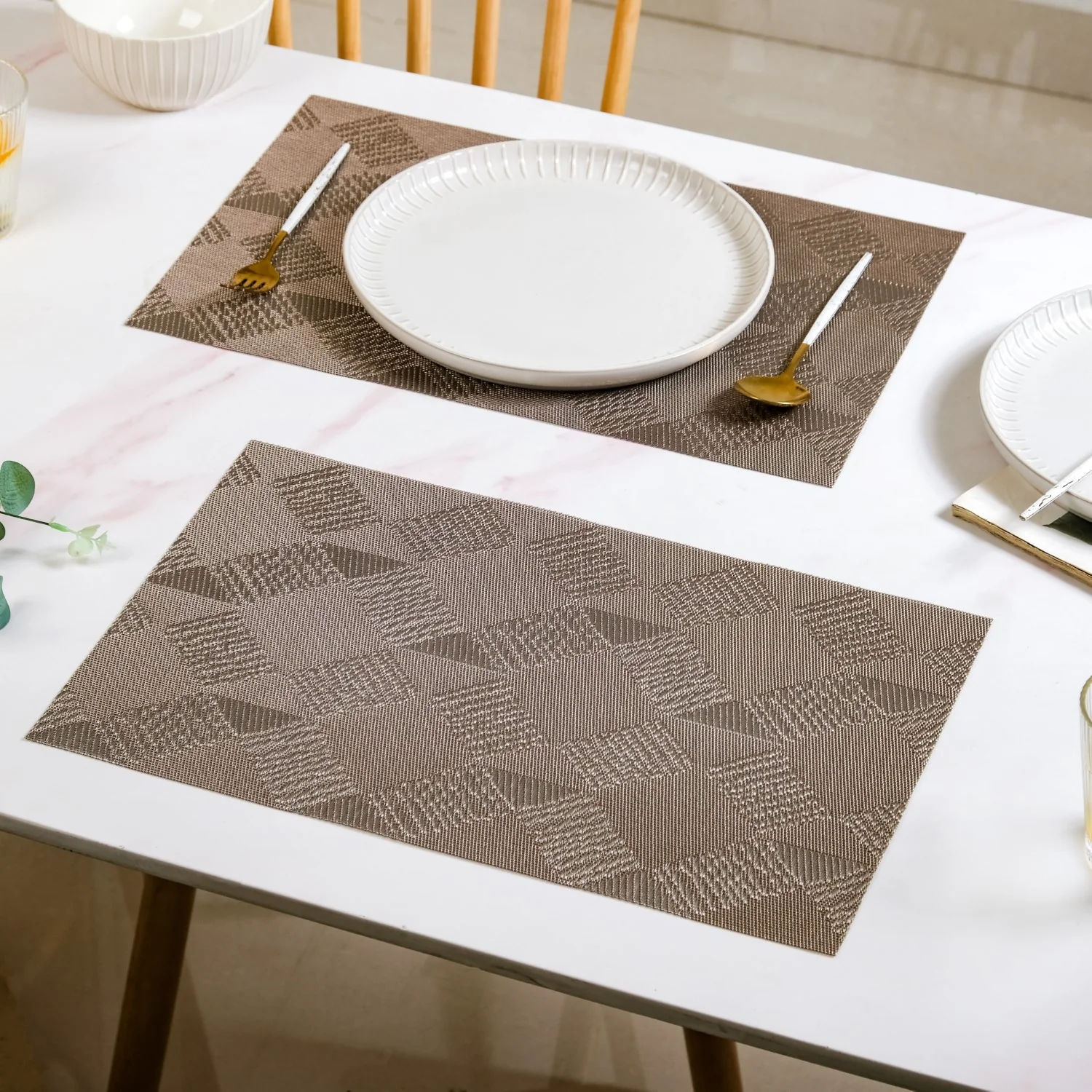 Modern Mosaic Shiny Placemat Set Of 6 - Image 3