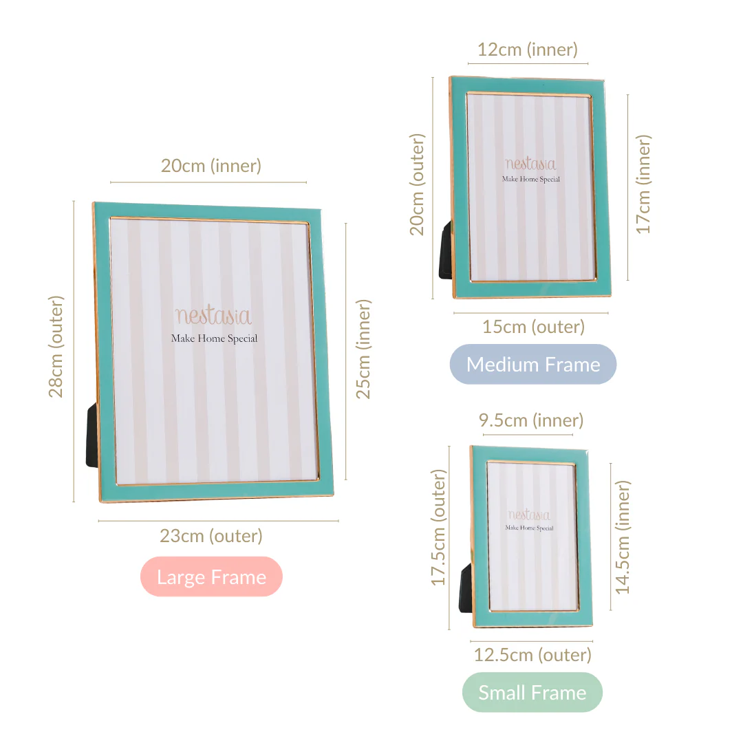 Modern Picture Frames Teal Set Of 3 - Image 8