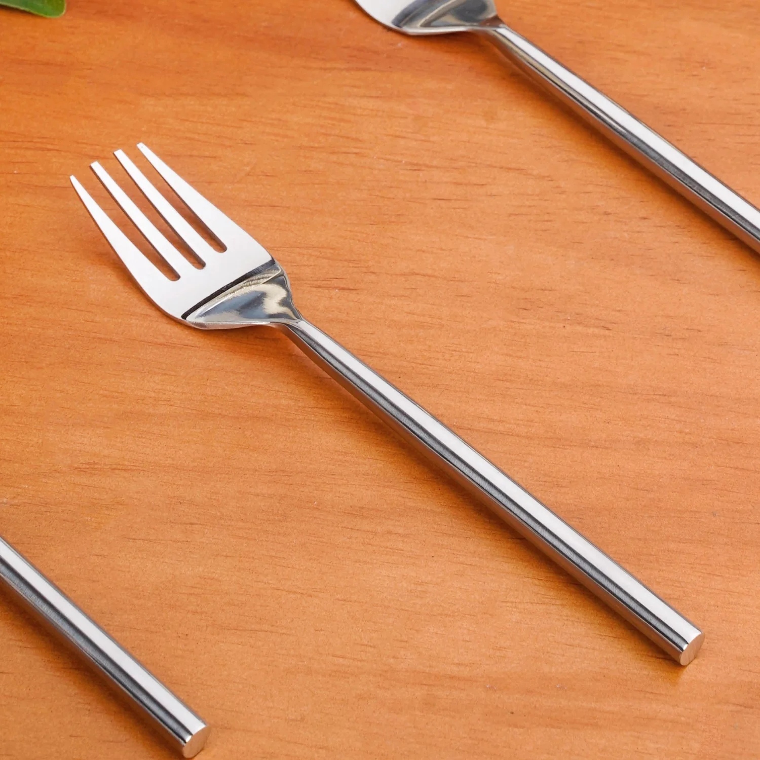 Modern Stainless Steel Table Fork Set Of 6 - Image 6