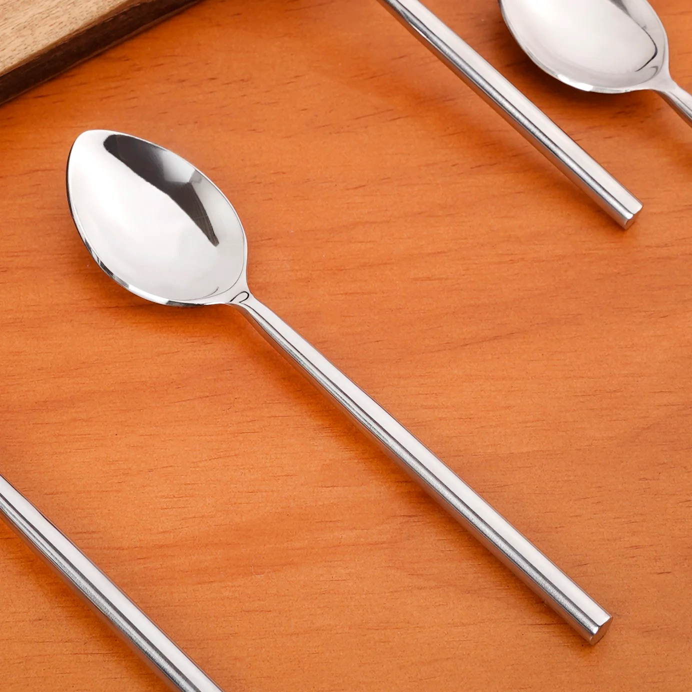 Modern Stainless Steel Table Spoon Set Of 6 - Image 6