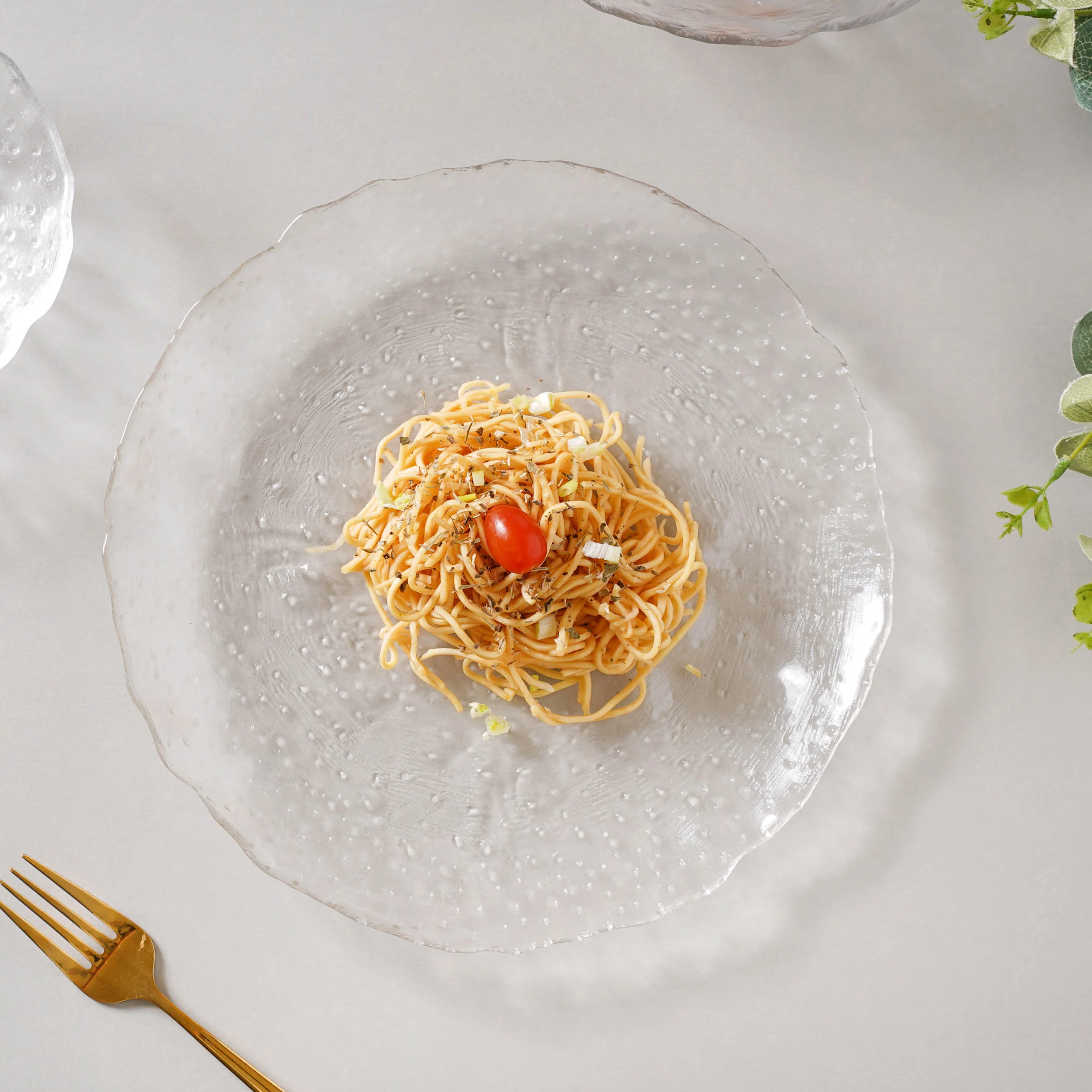 Modern Textured Plate and Bowl Set of 3 - Image 9