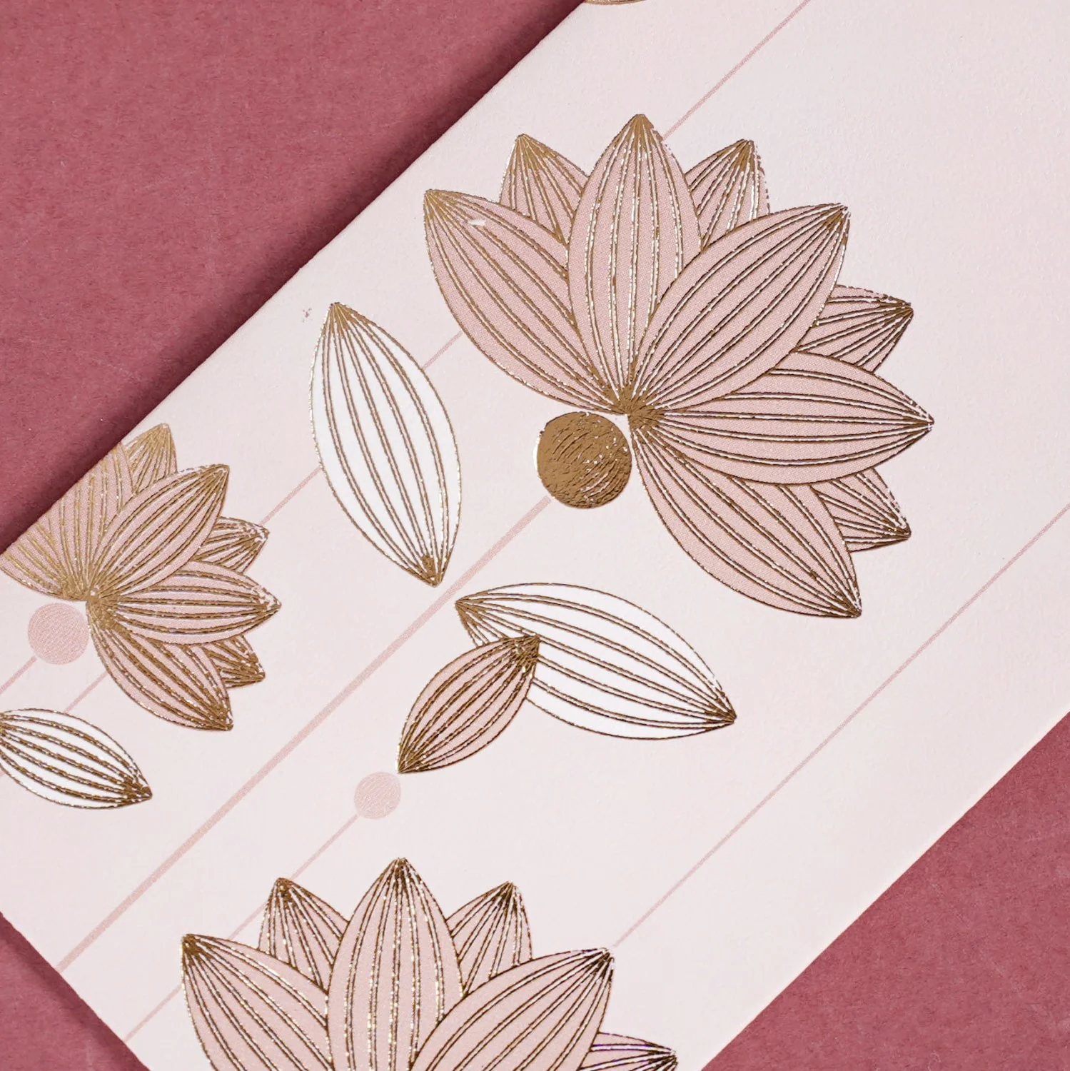Money Gift Envelope Gold Lotus Set Of 12 Pink - Image 7