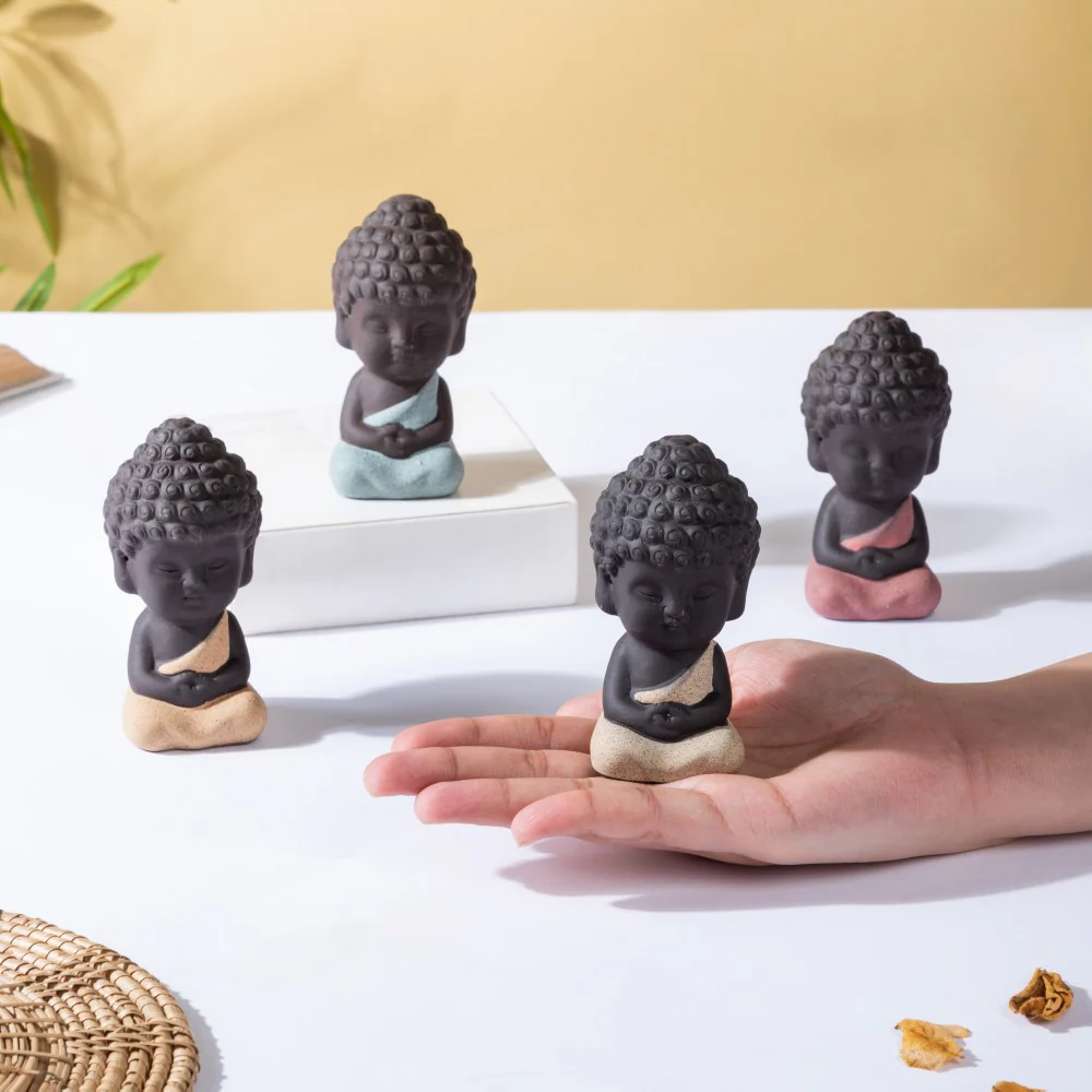 Monk Showpiece Set Of 4 - Image 2