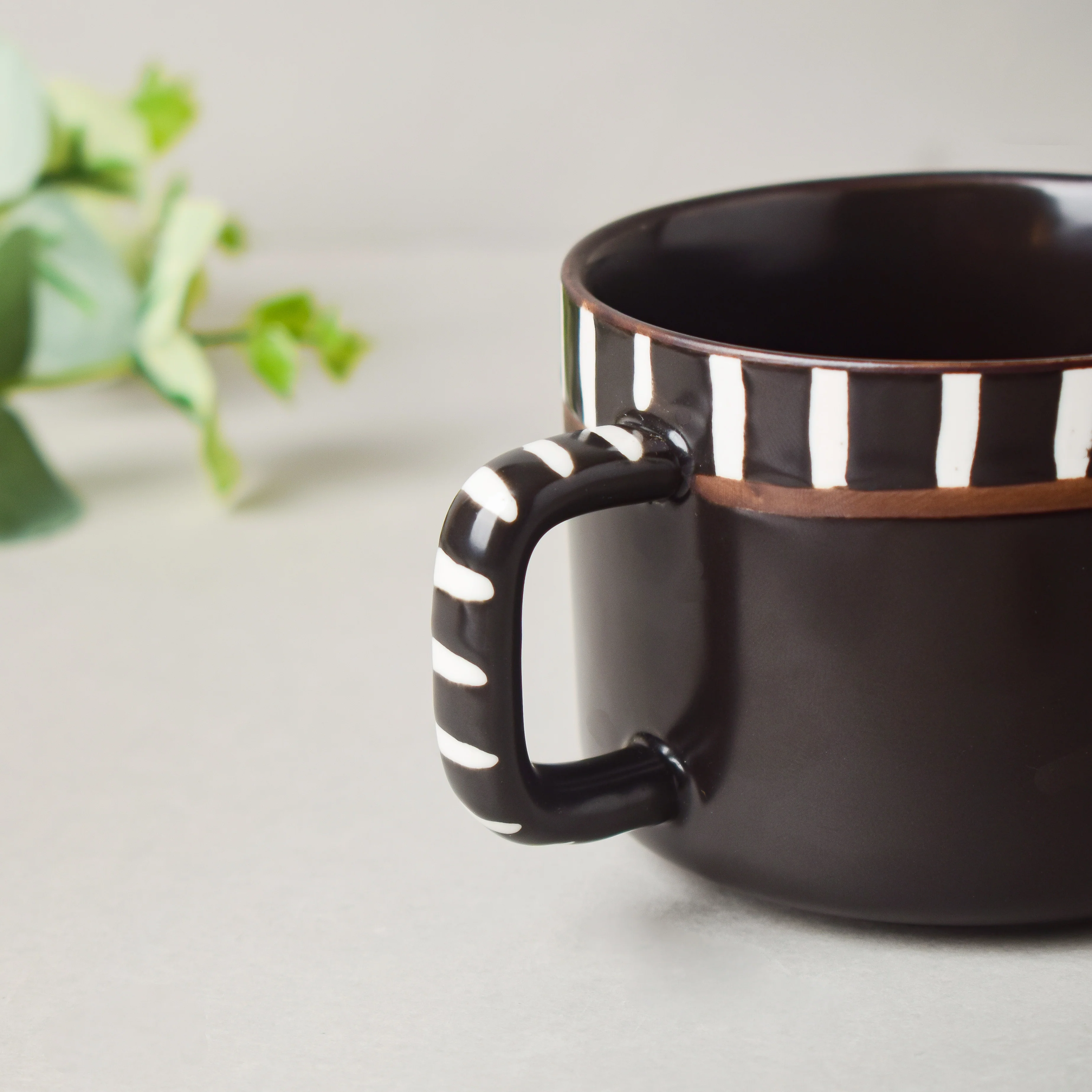 Monochrome Black And White Cup 200 ml - Image 5