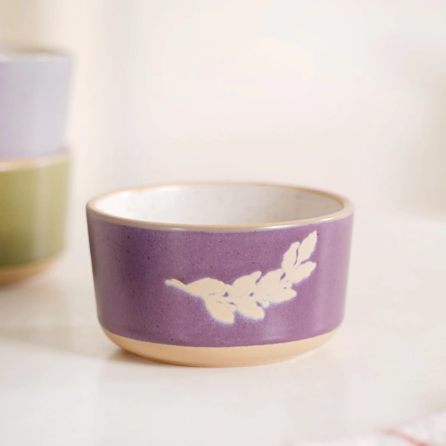 Monsoon Leaf Snack Bowl Set Of 4 180ml - Image 7