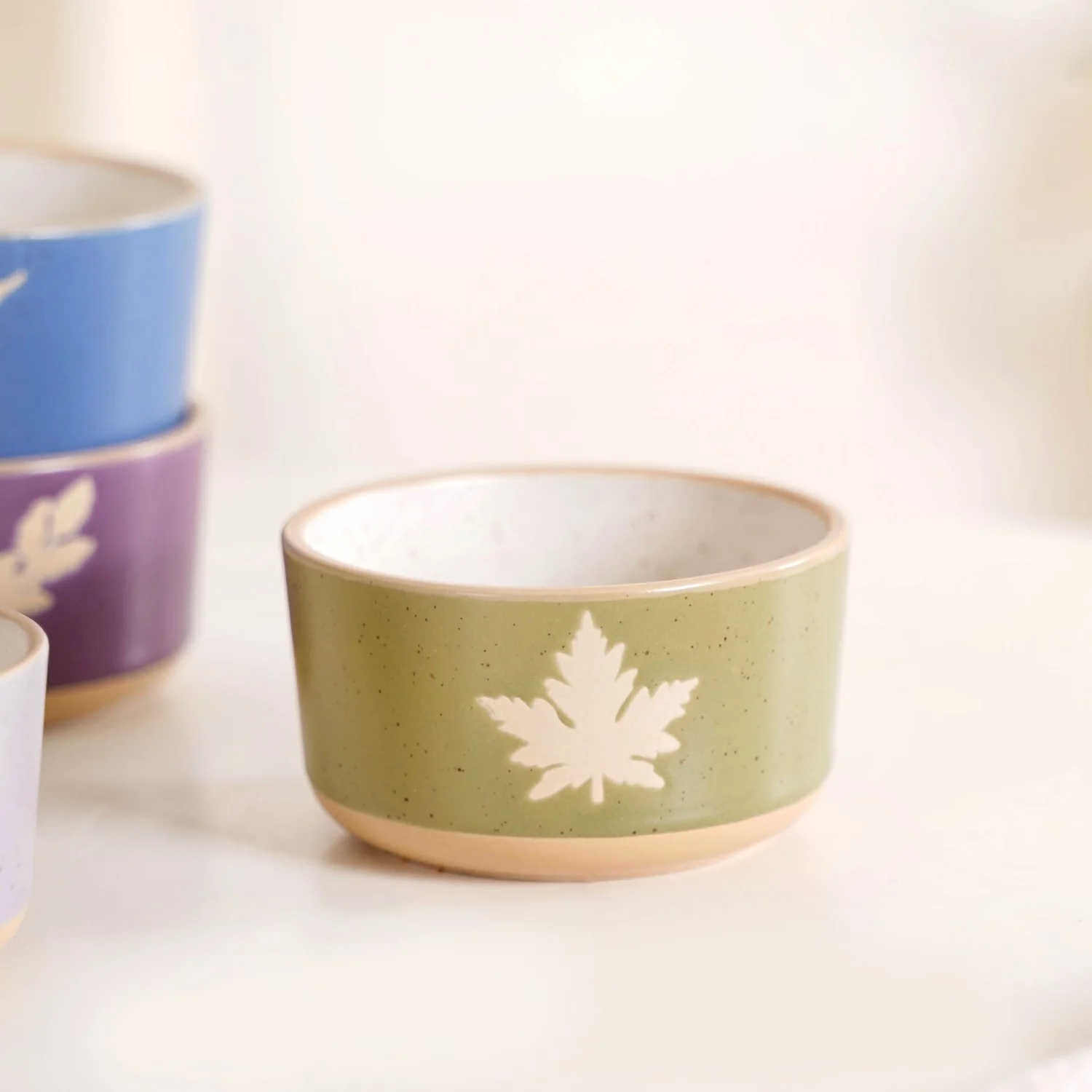 Monsoon Leaf Snack Bowl Set Of 4 180ml - Image 8