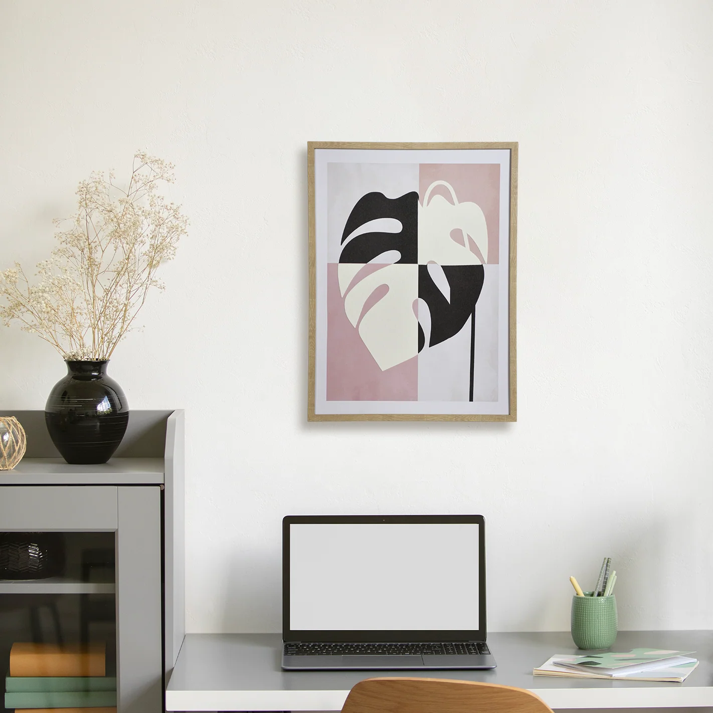 Monstera Leaf Embossed Art For Wall Decor 23x17 Inch - Image 5
